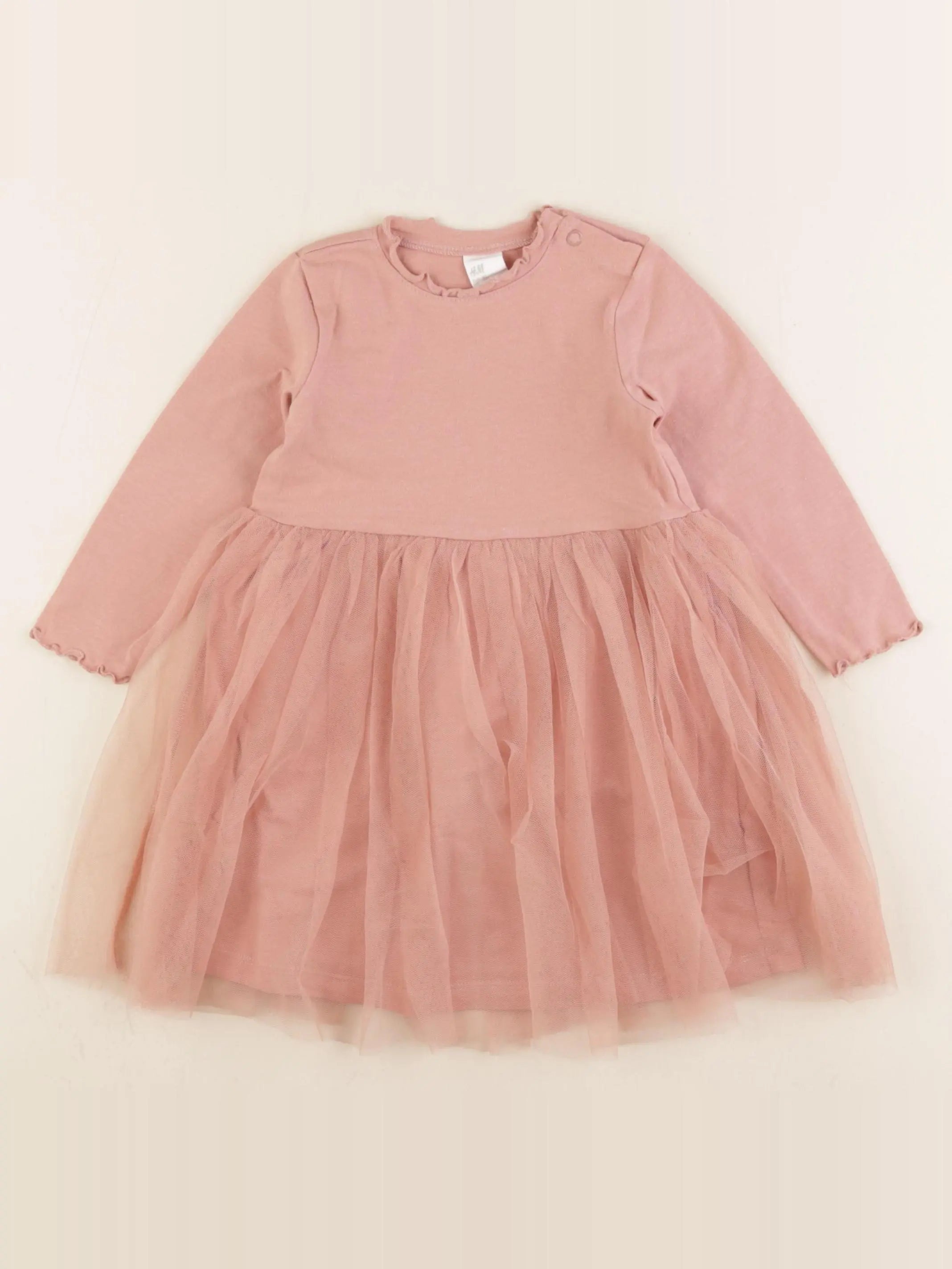 H&M - robe rose - 9/12 mois