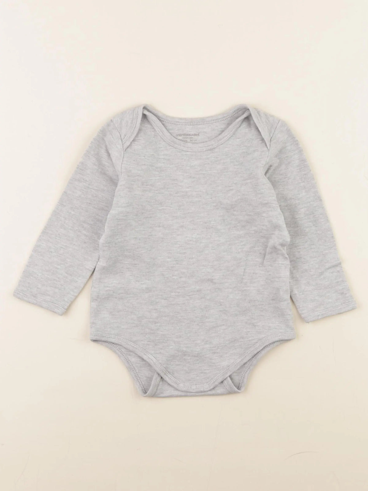 Vertbaudet - body gris - 24 mois