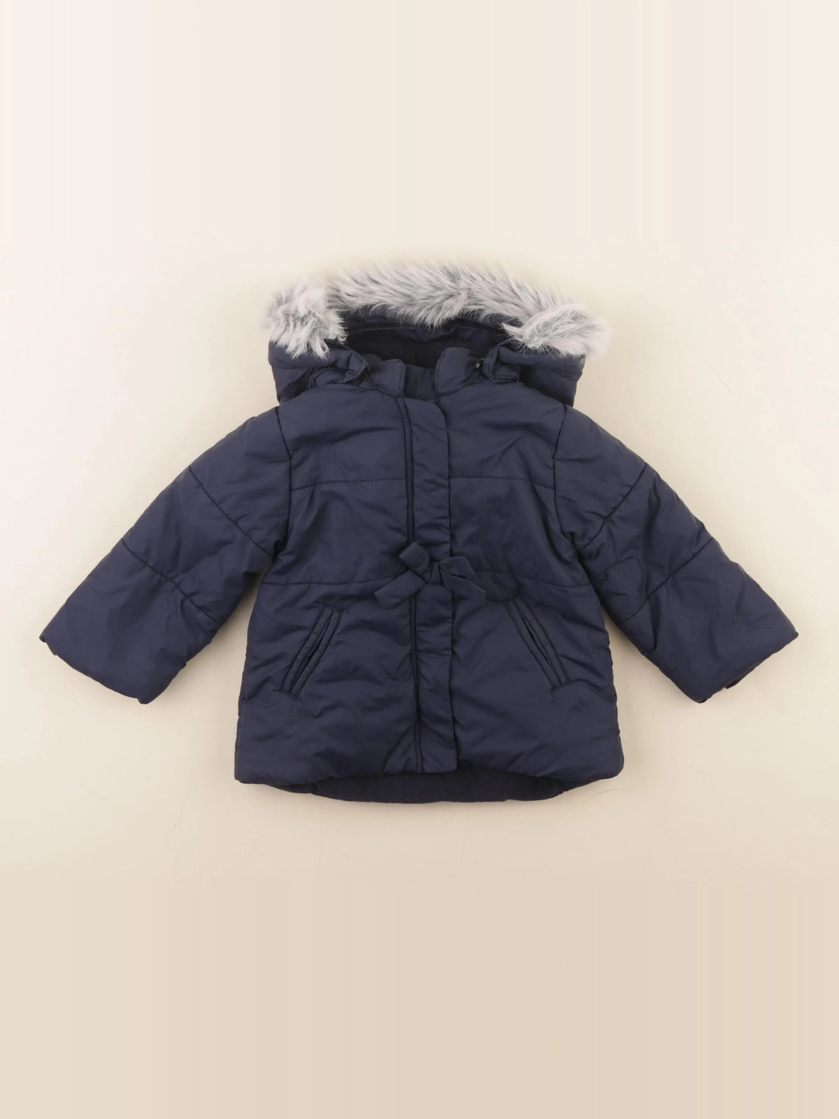 Jacadi - manteau bleu - 12 mois