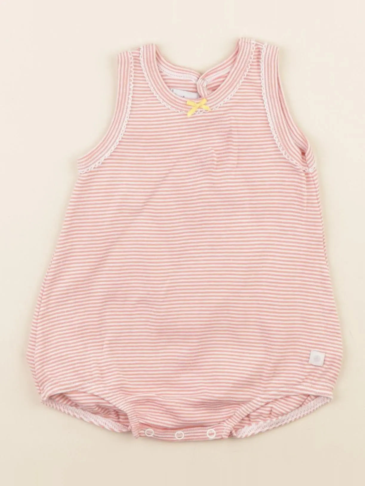 Petit Bateau - pyjama coton rose - 3 mois
