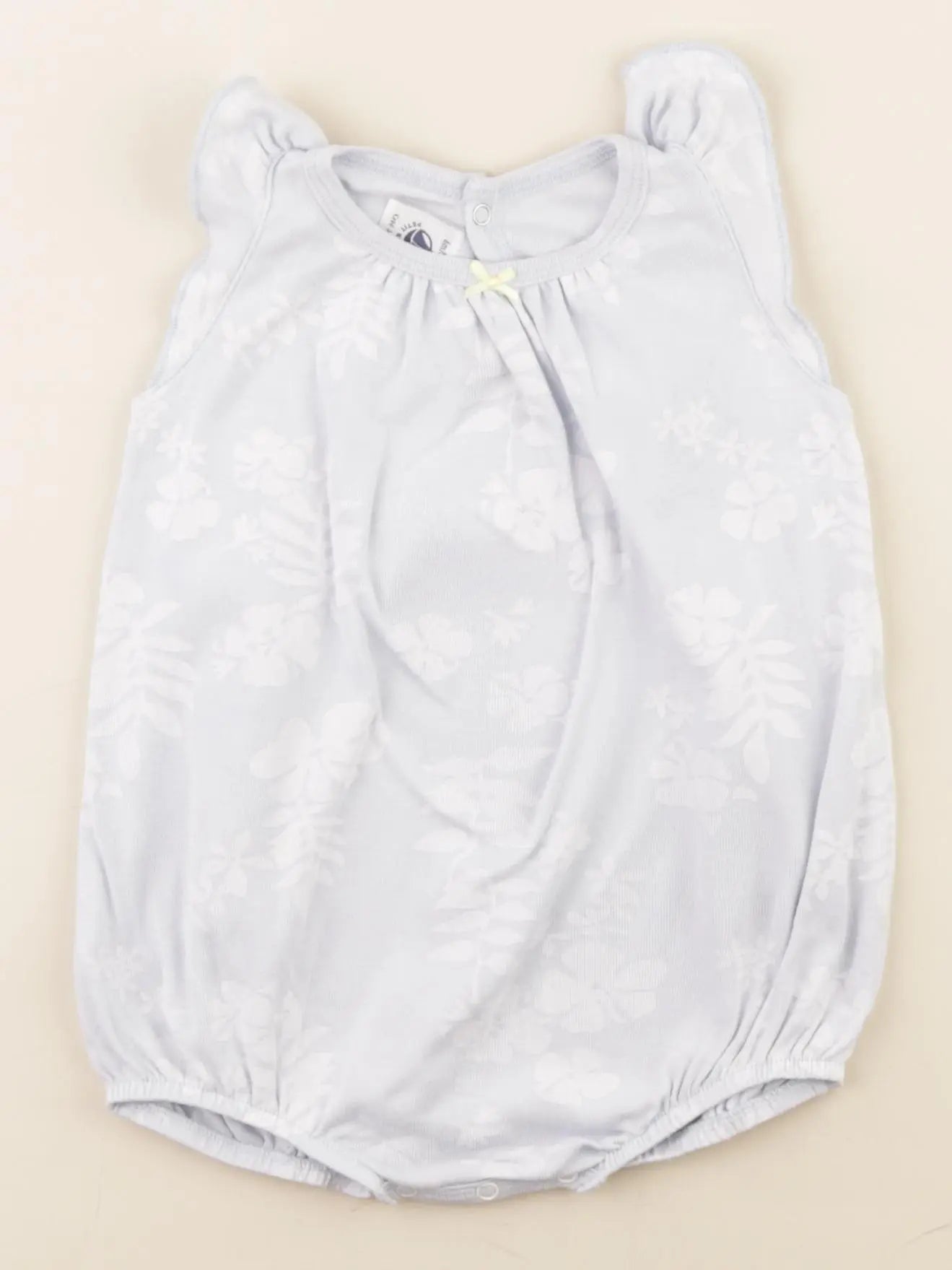 Petit Bateau - pyjama coton bleu - 6 mois
