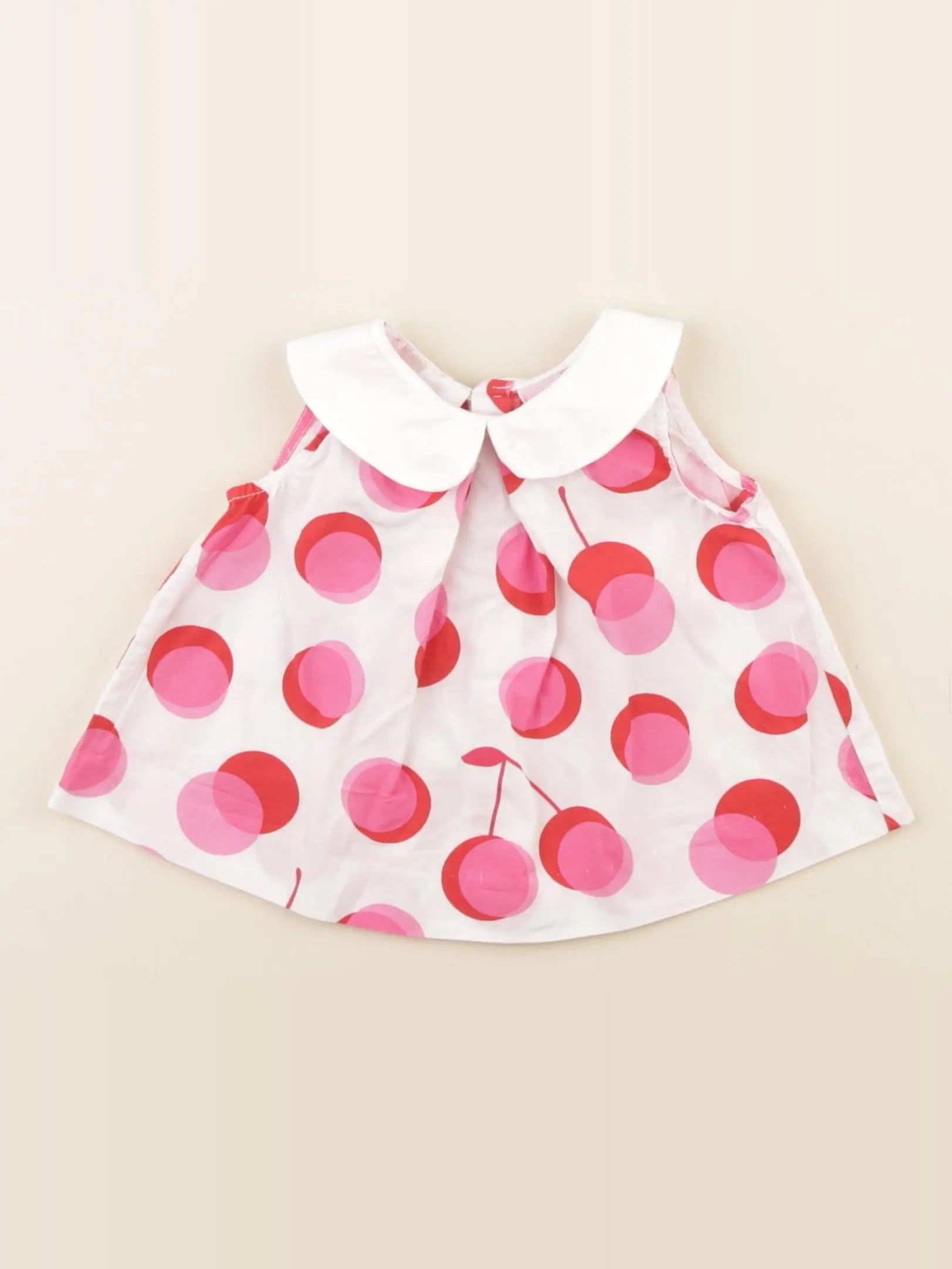 Jacadi - blouse blanc, rose - 6 mois