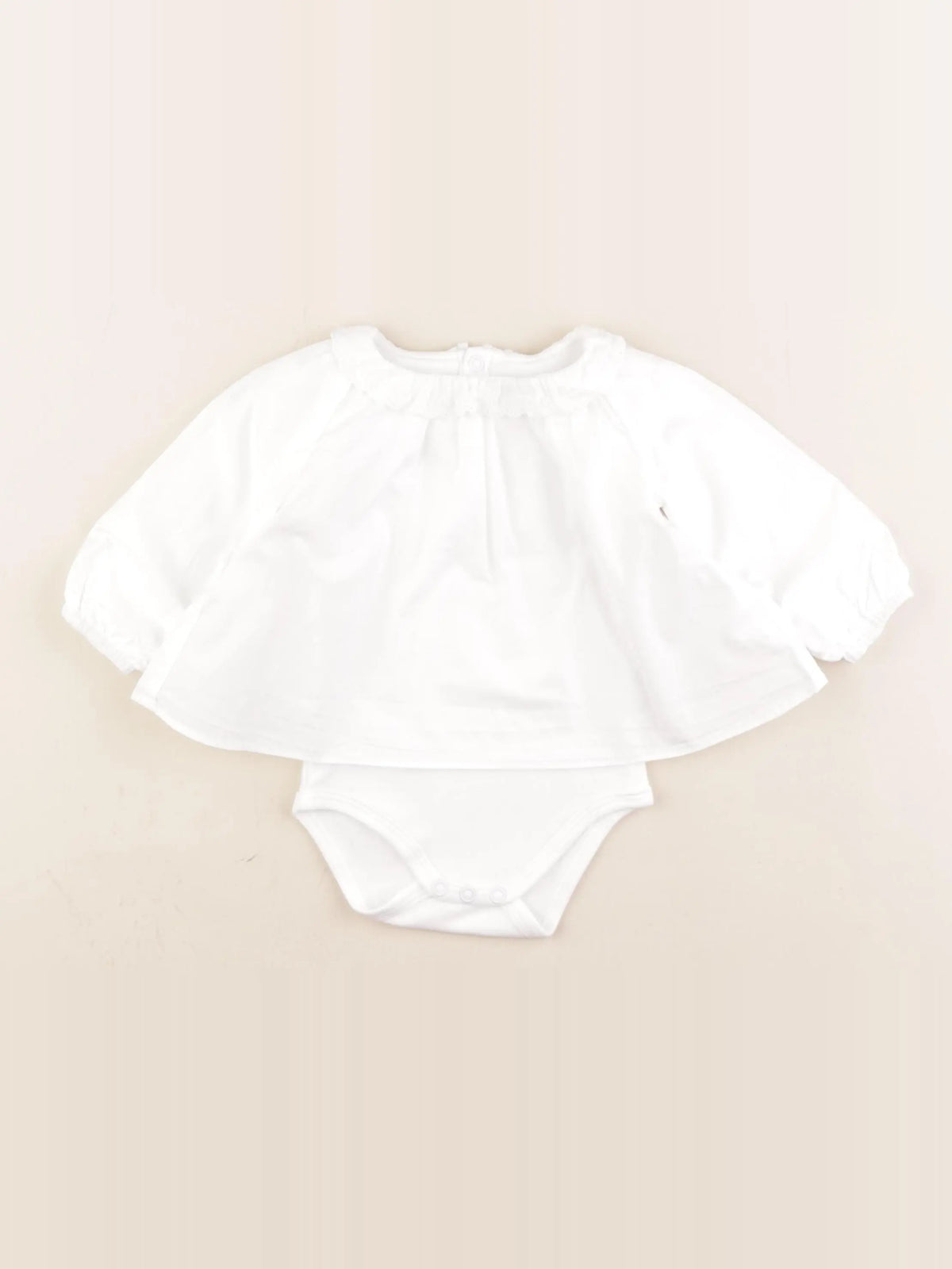 Jacadi - body blouse blanc - 6 mois