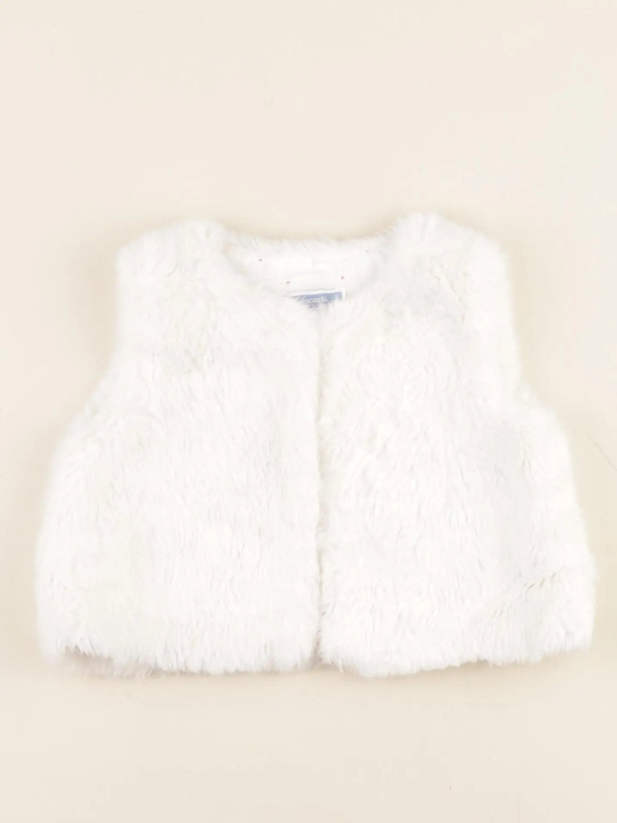 Jacadi - gilet blanc - 6 mois
