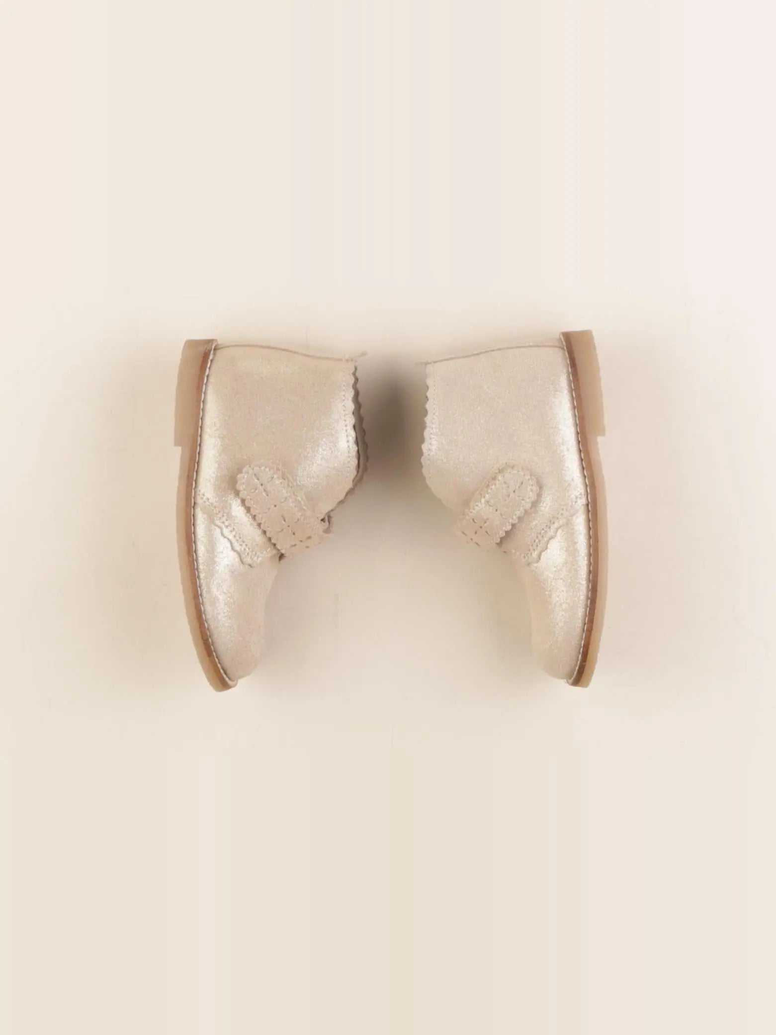 Vertbaudet - bottillons beige, or - pointure 25