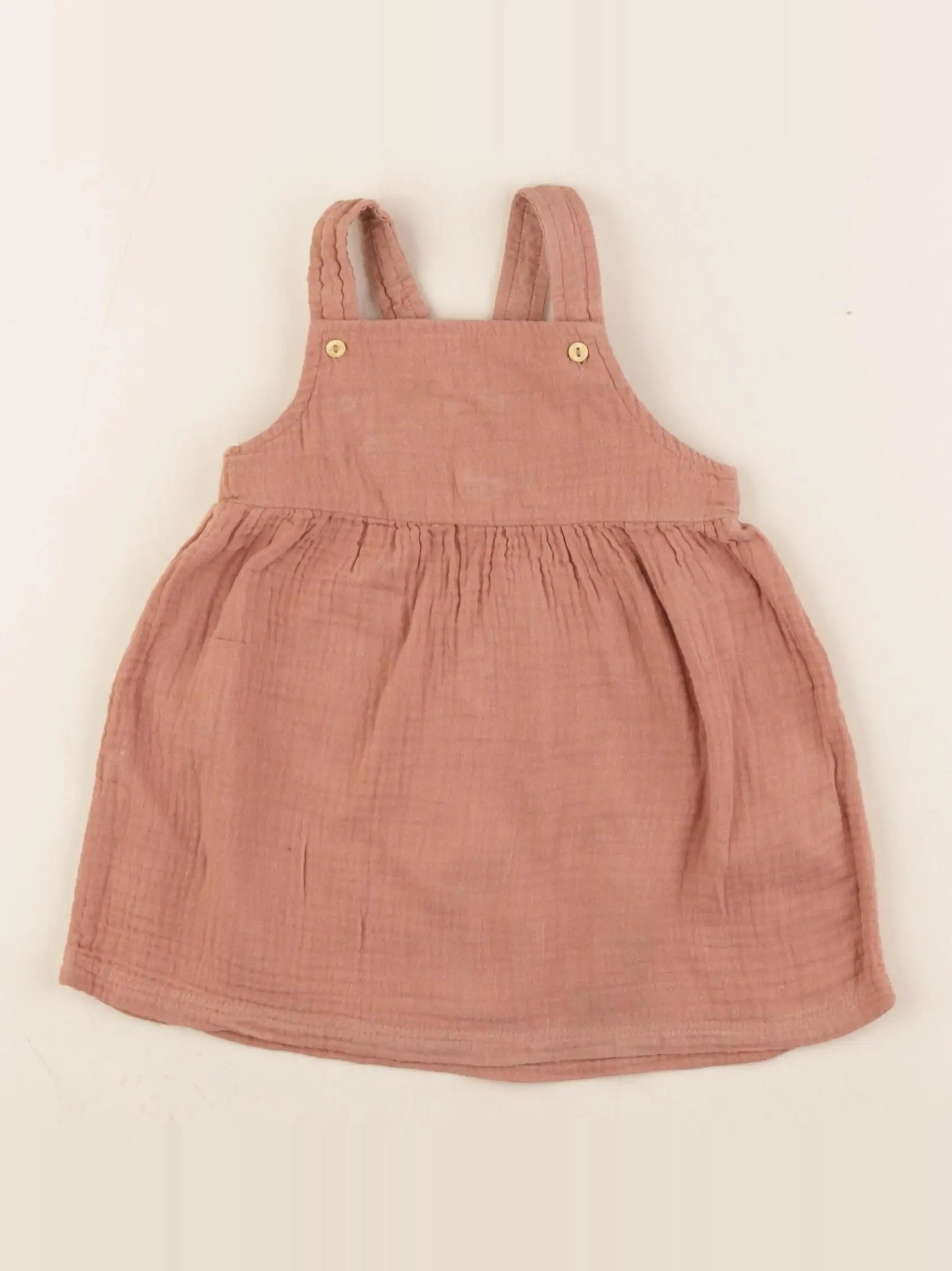 H&M - robe marron - 6/9 mois