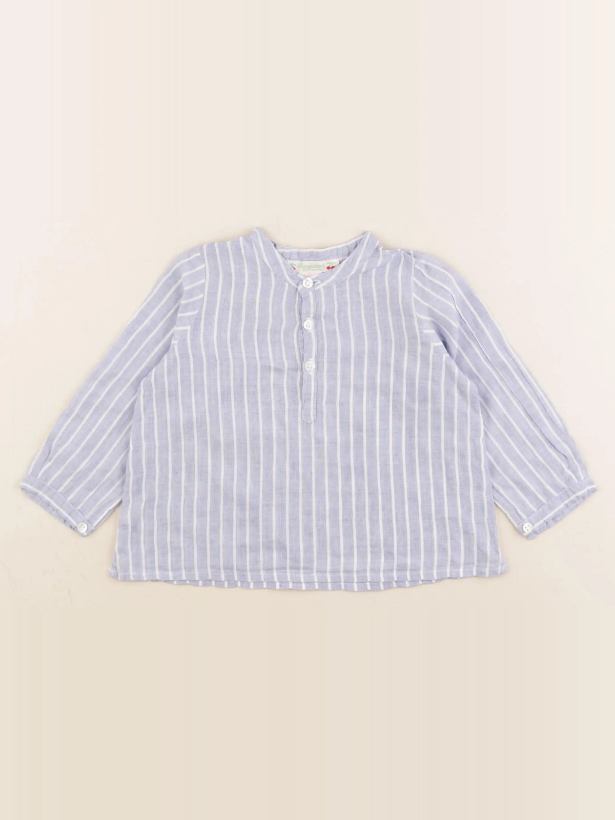 Bonpoint - chemise bleu - 12 mois