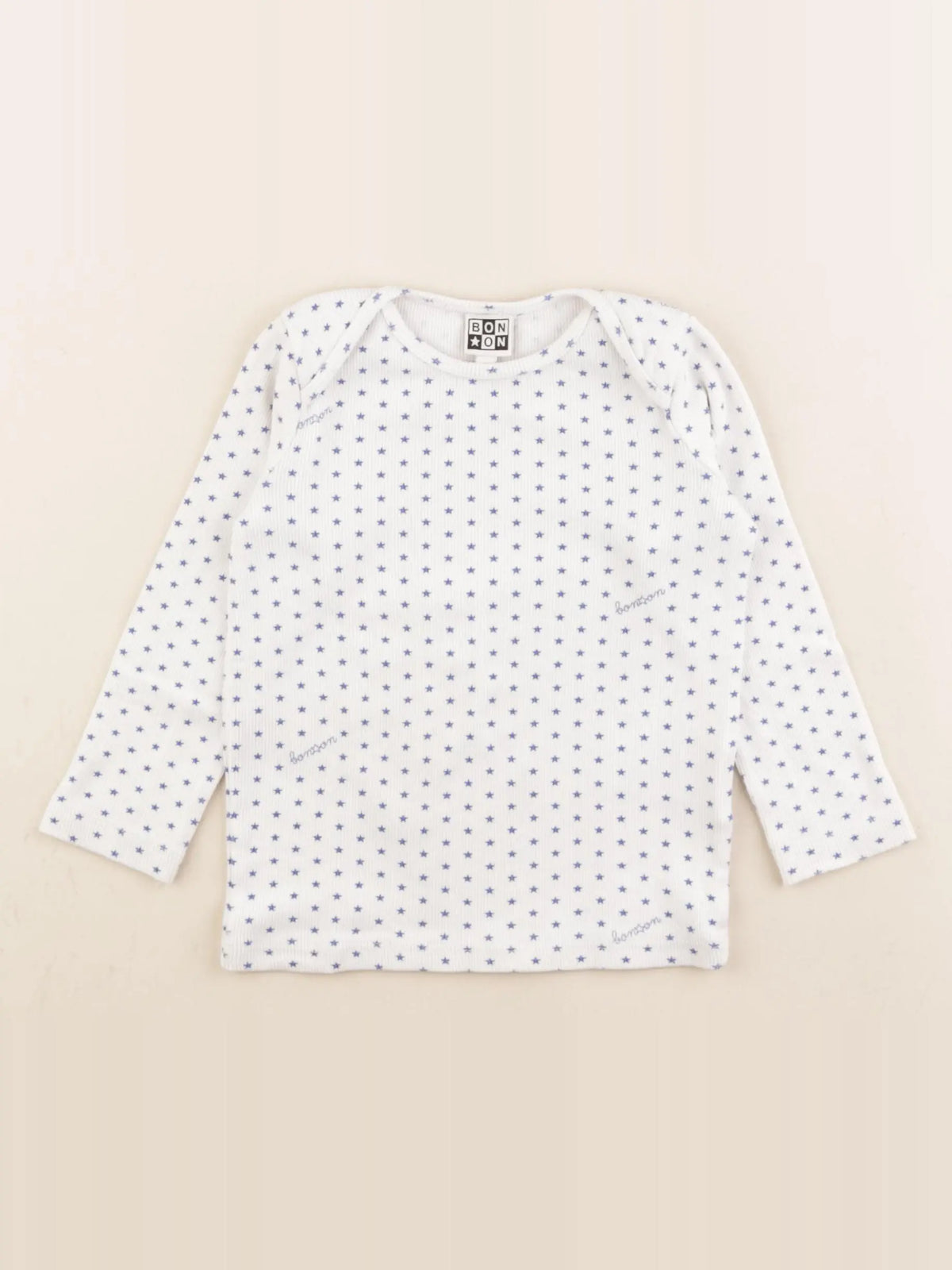 Bonton - maillot de corps blanc, bleu - 2 ans