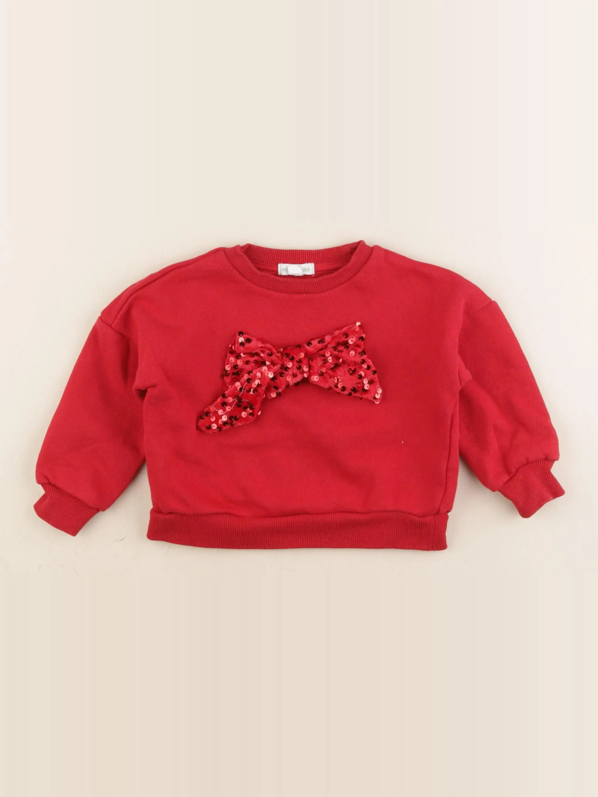Vertbaudet - sweat rouge - 2 ans