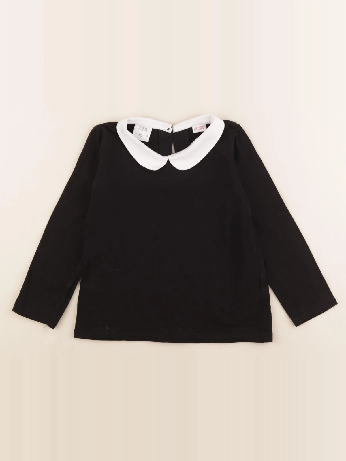Zara - tee-shirt noir - 4/5 ans