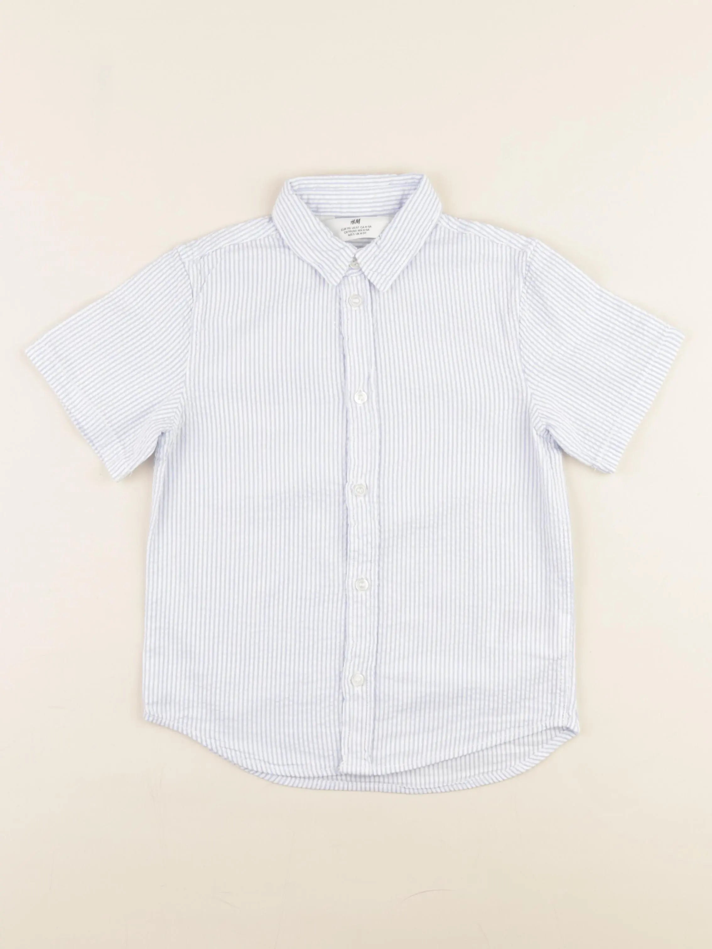 H&M - chemise bleu - 4/5 ans