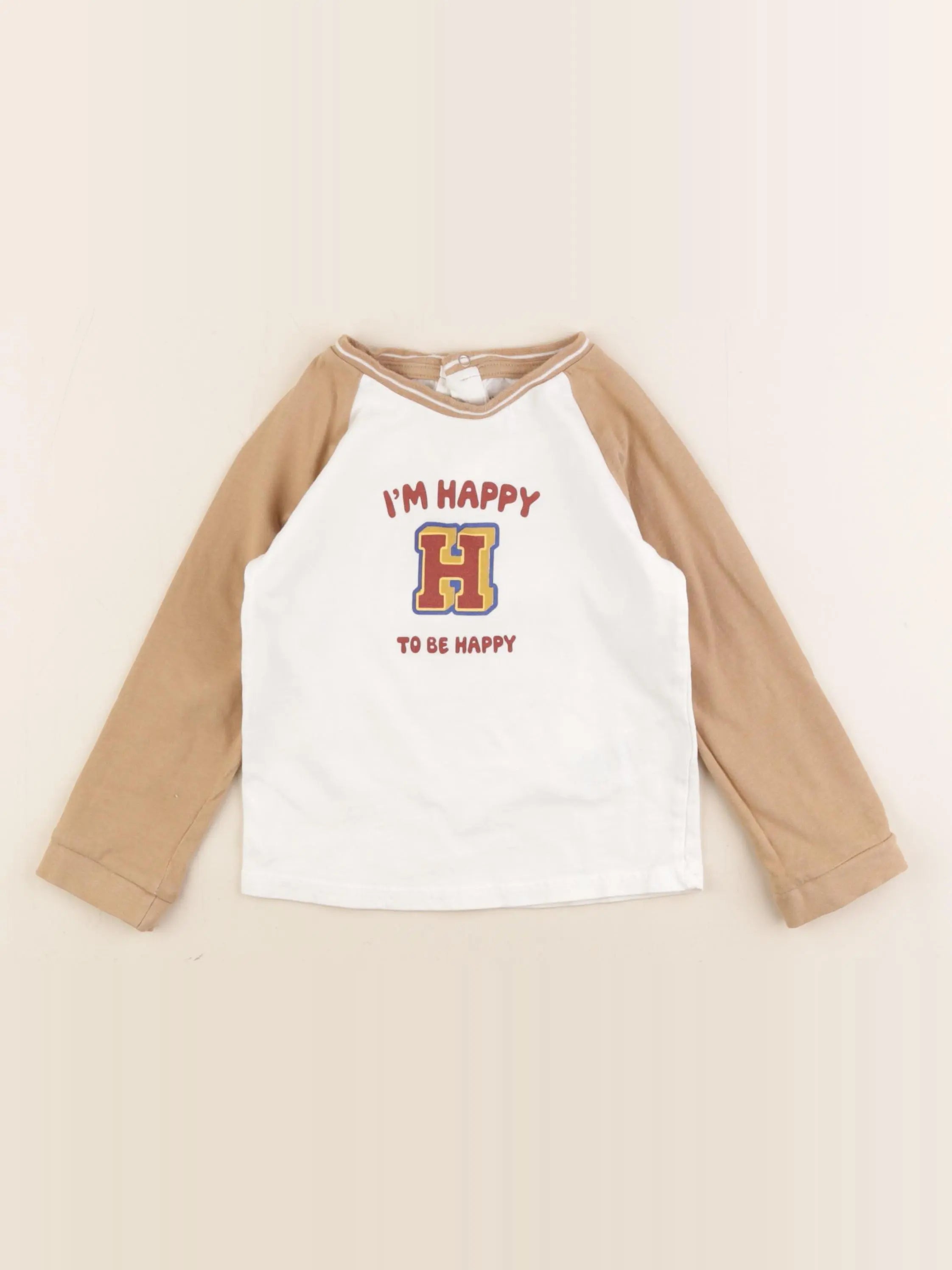 Vertbaudet - tee-shirt marron - 36 mois