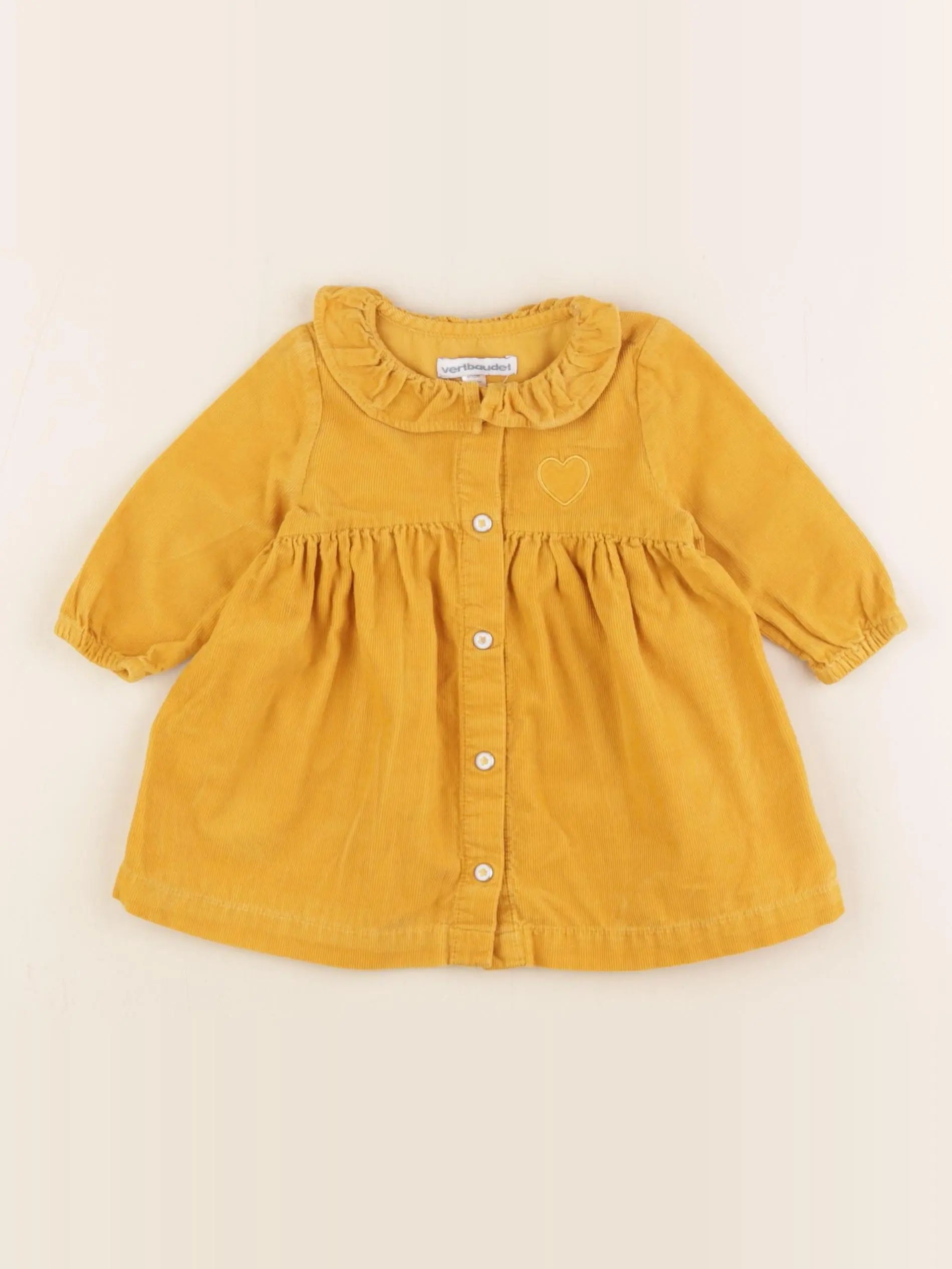 Vertbaudet - robe jaune - 3 mois