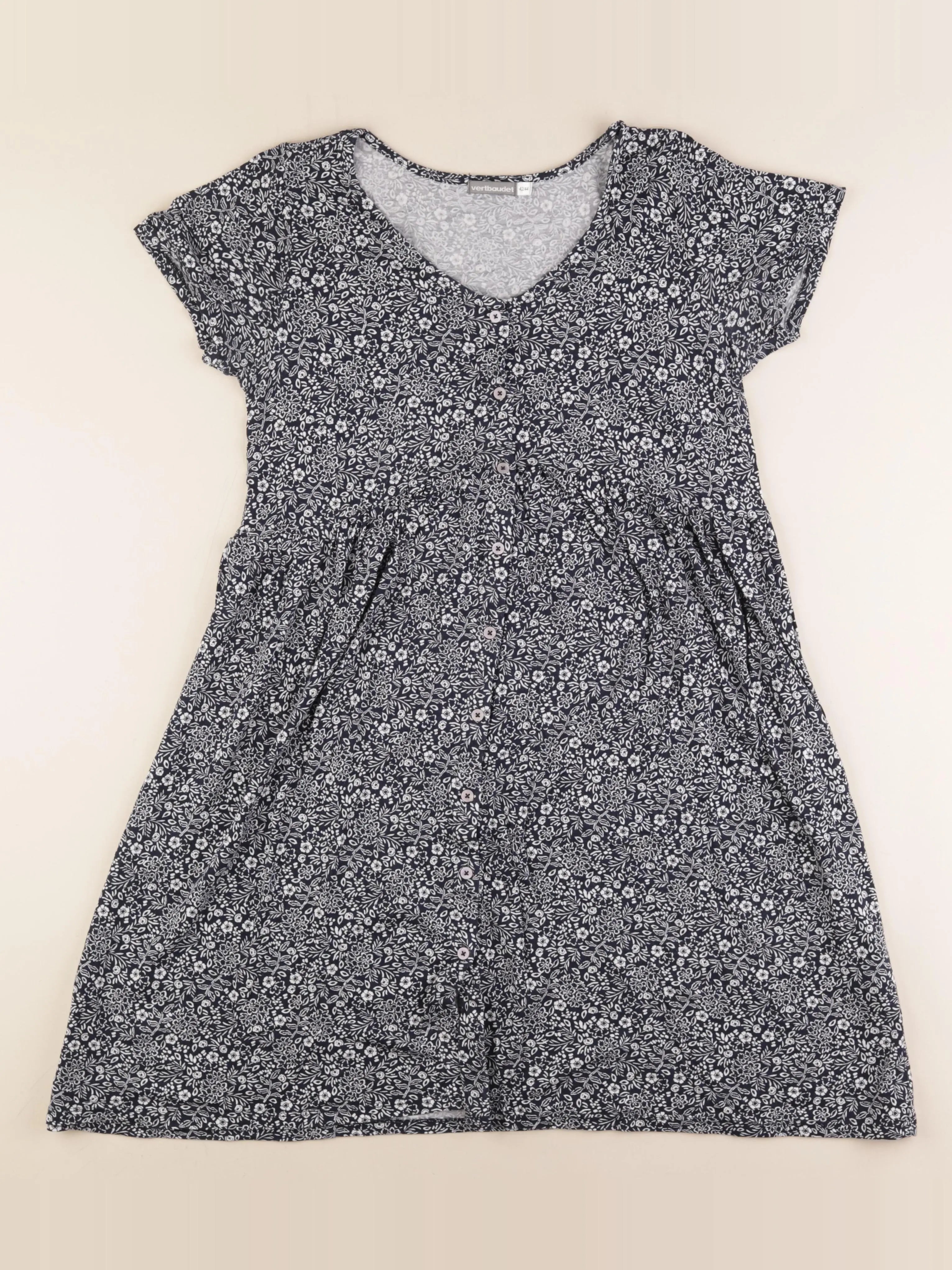 Vertbaudet - robe grossesse, allaitement bleu - 42 à 44