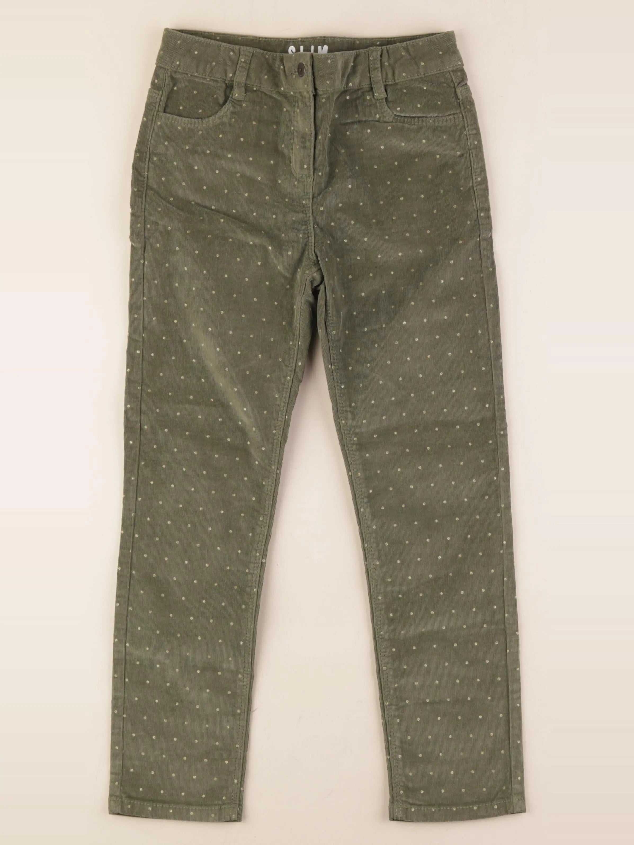Vertbaudet - pantalon vert - 9 ans