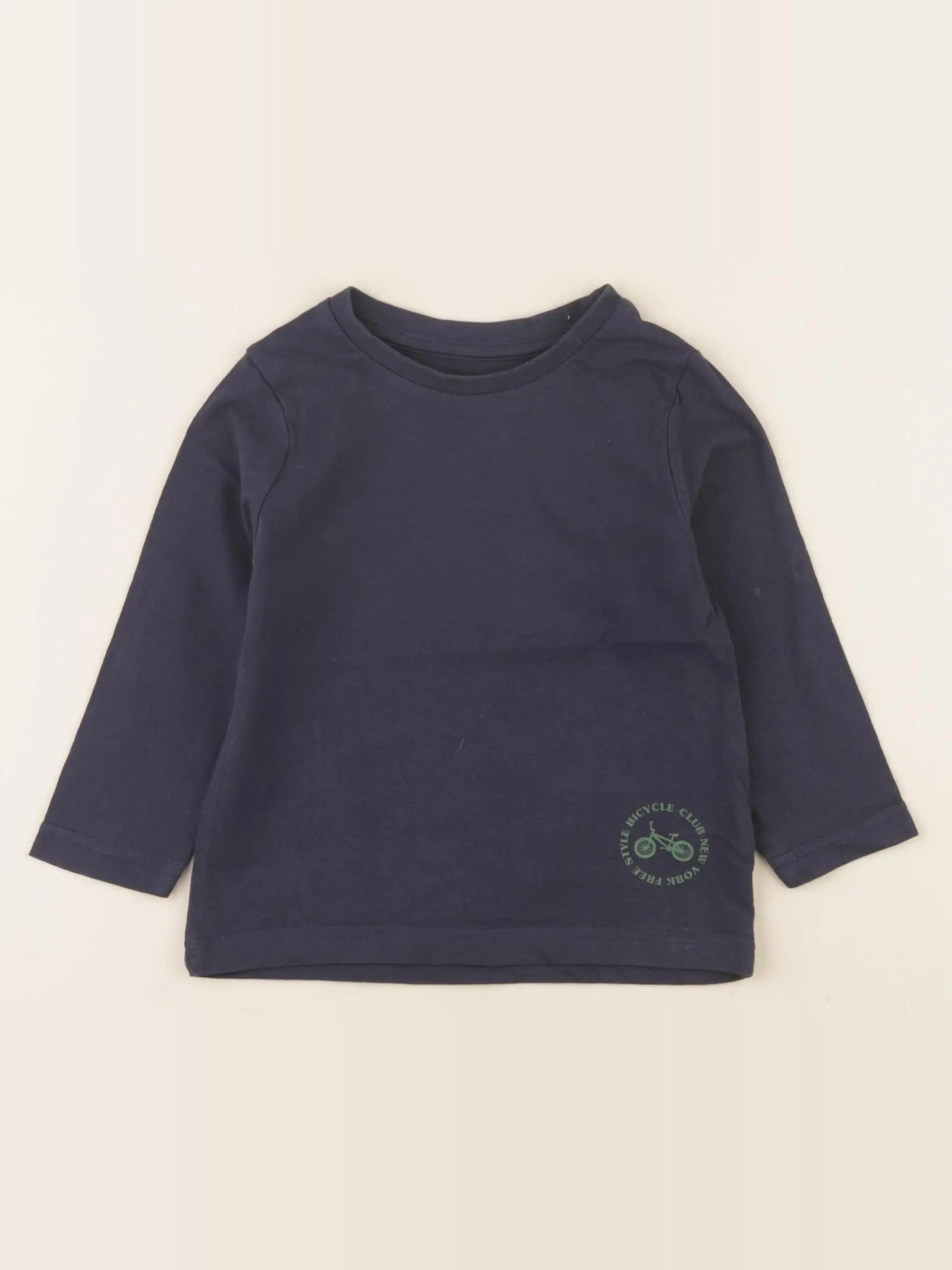 Vertbaudet - tee-shirt bleu - 2 ans