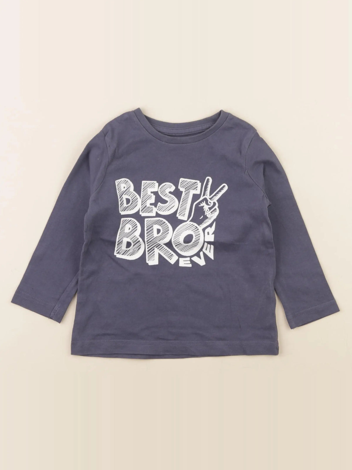 Vertbaudet - tee-shirt bleu - 2 ans