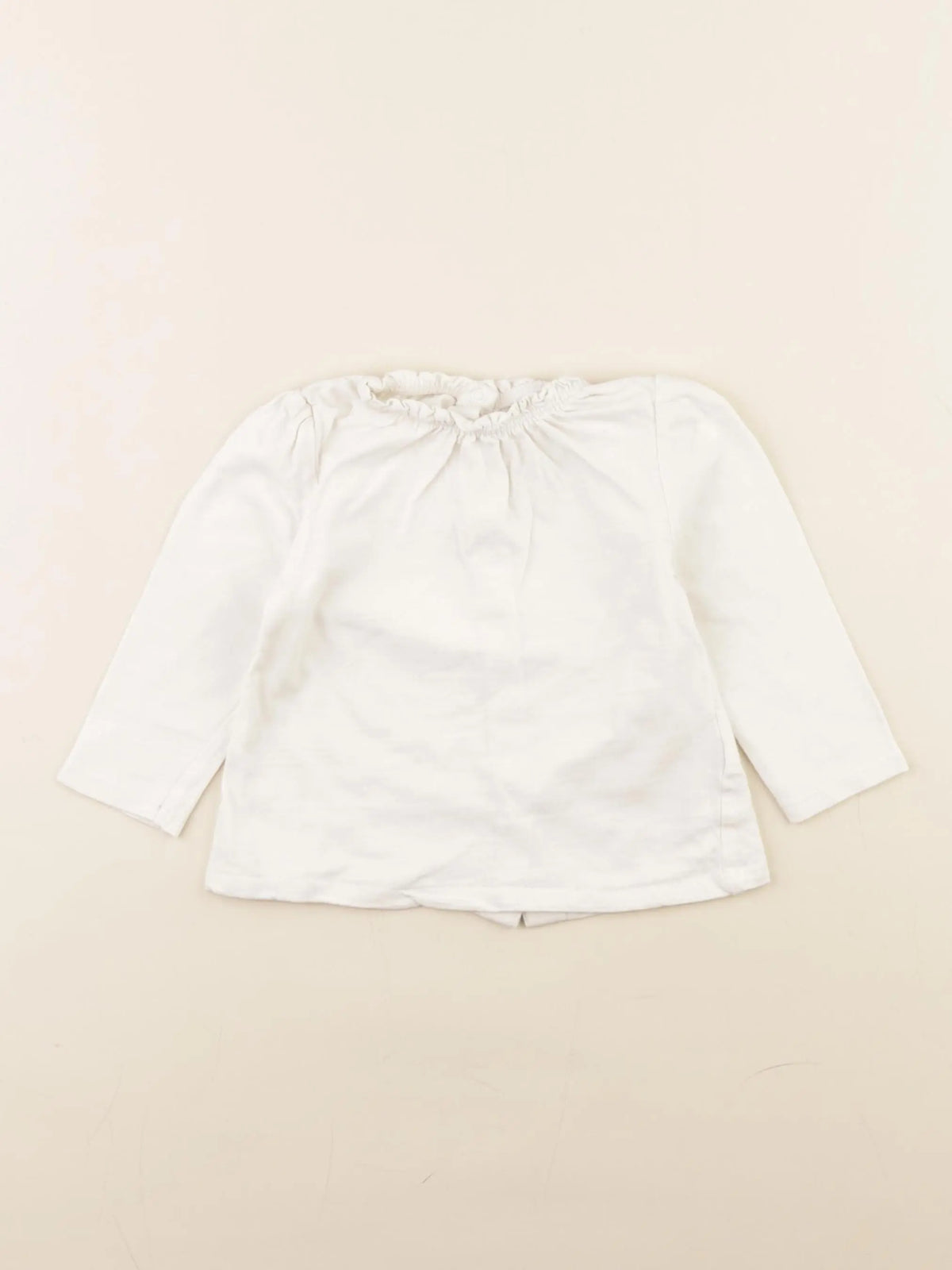 Vertbaudet - tee-shirt blanc - 12 mois
