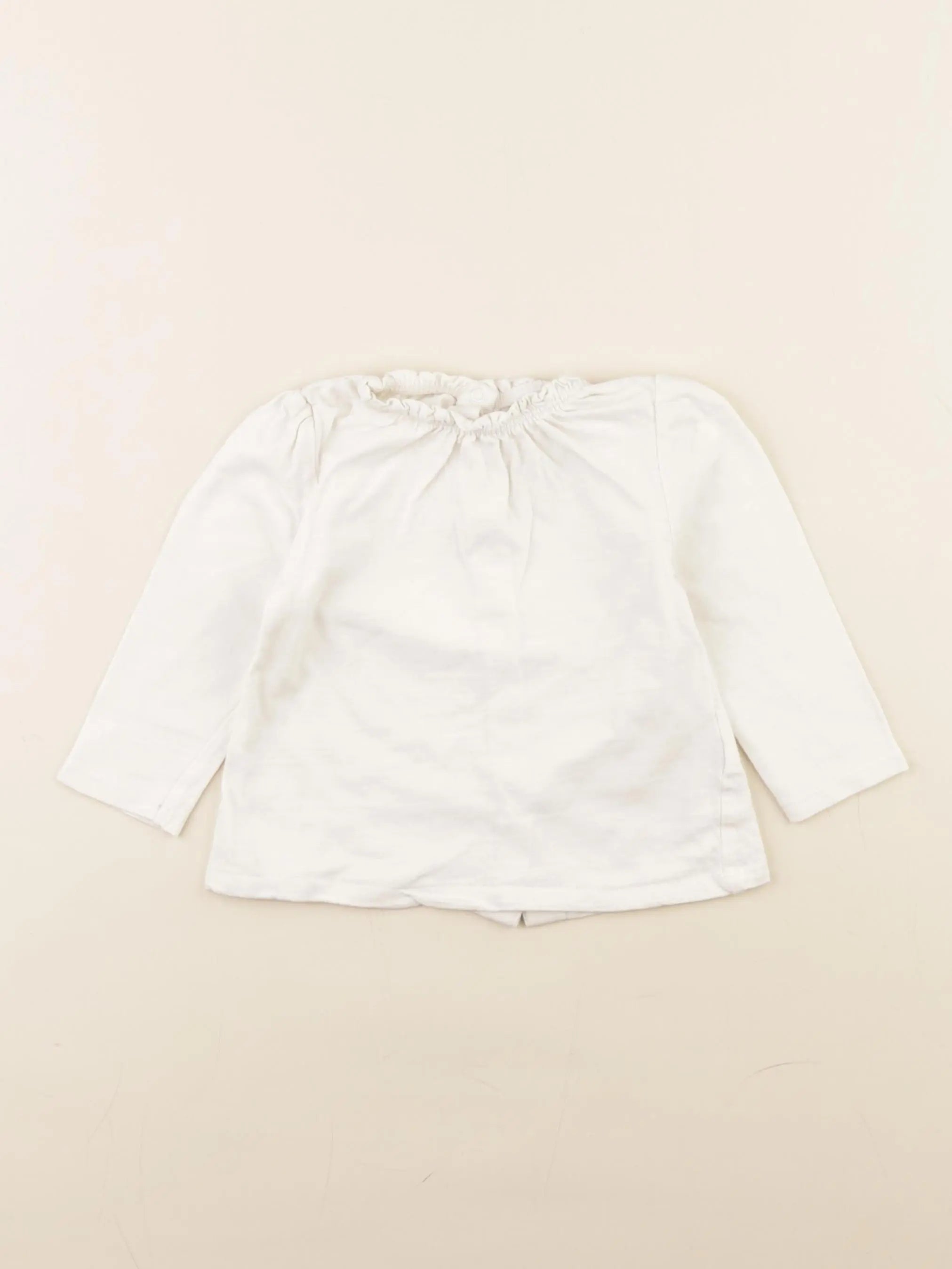 Vertbaudet - tee-shirt blanc - 12 mois