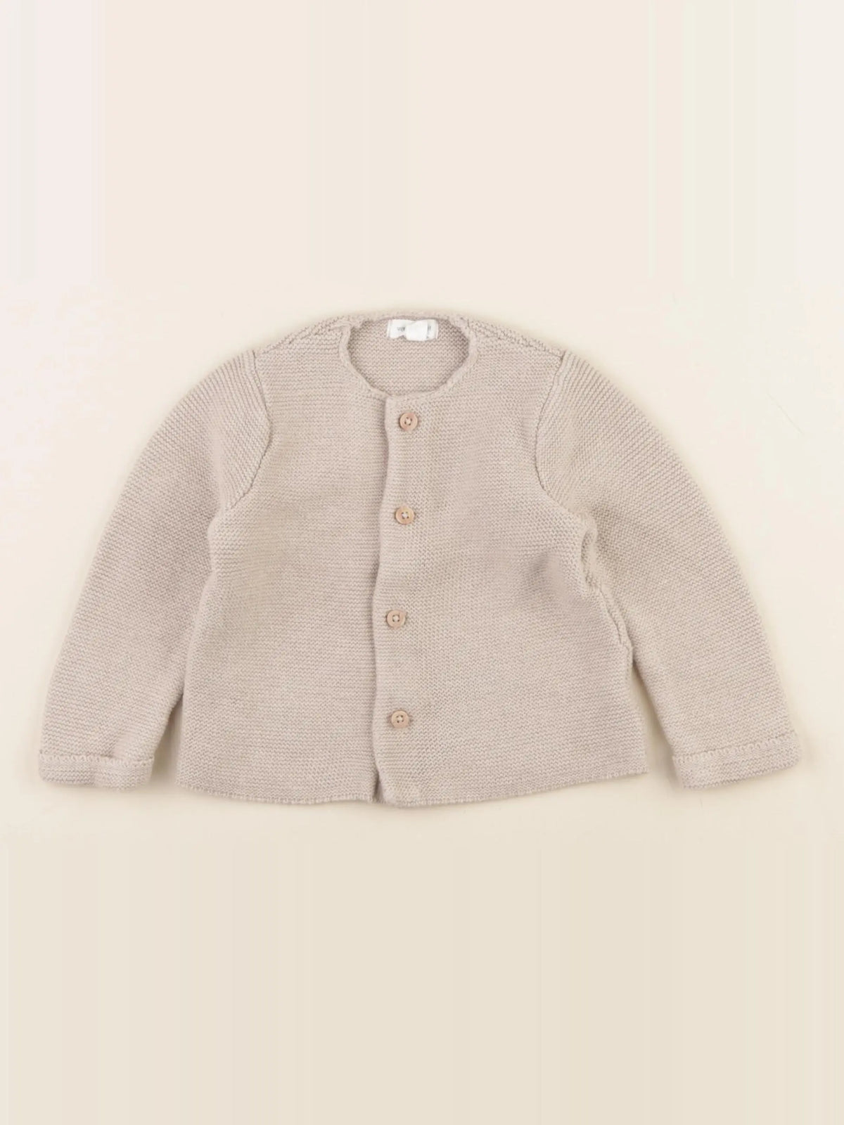 Vertbaudet - gilet marron - 12 mois