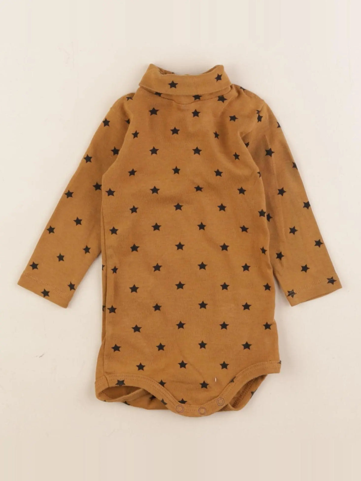 Petit Bateau - body à col marron - 3 mois