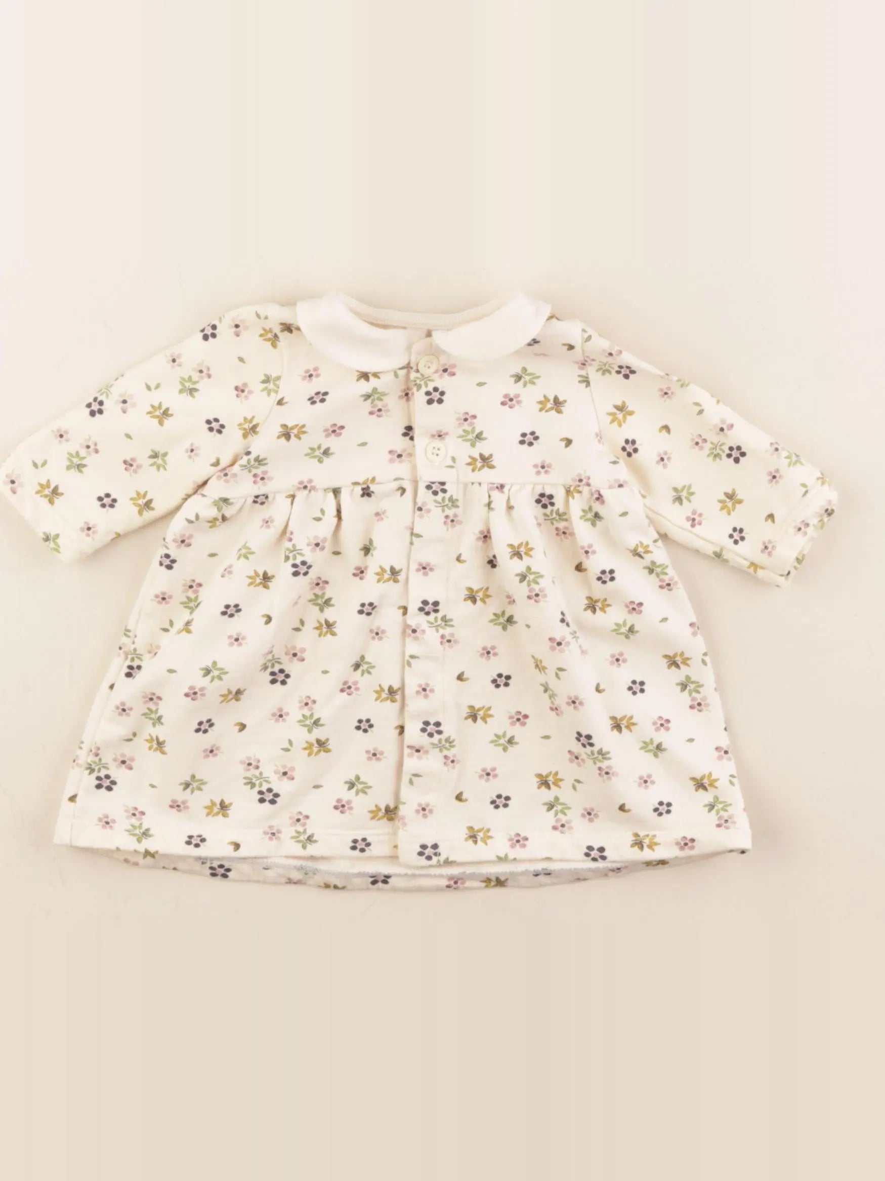Petit Bateau - robe beige - 3 mois