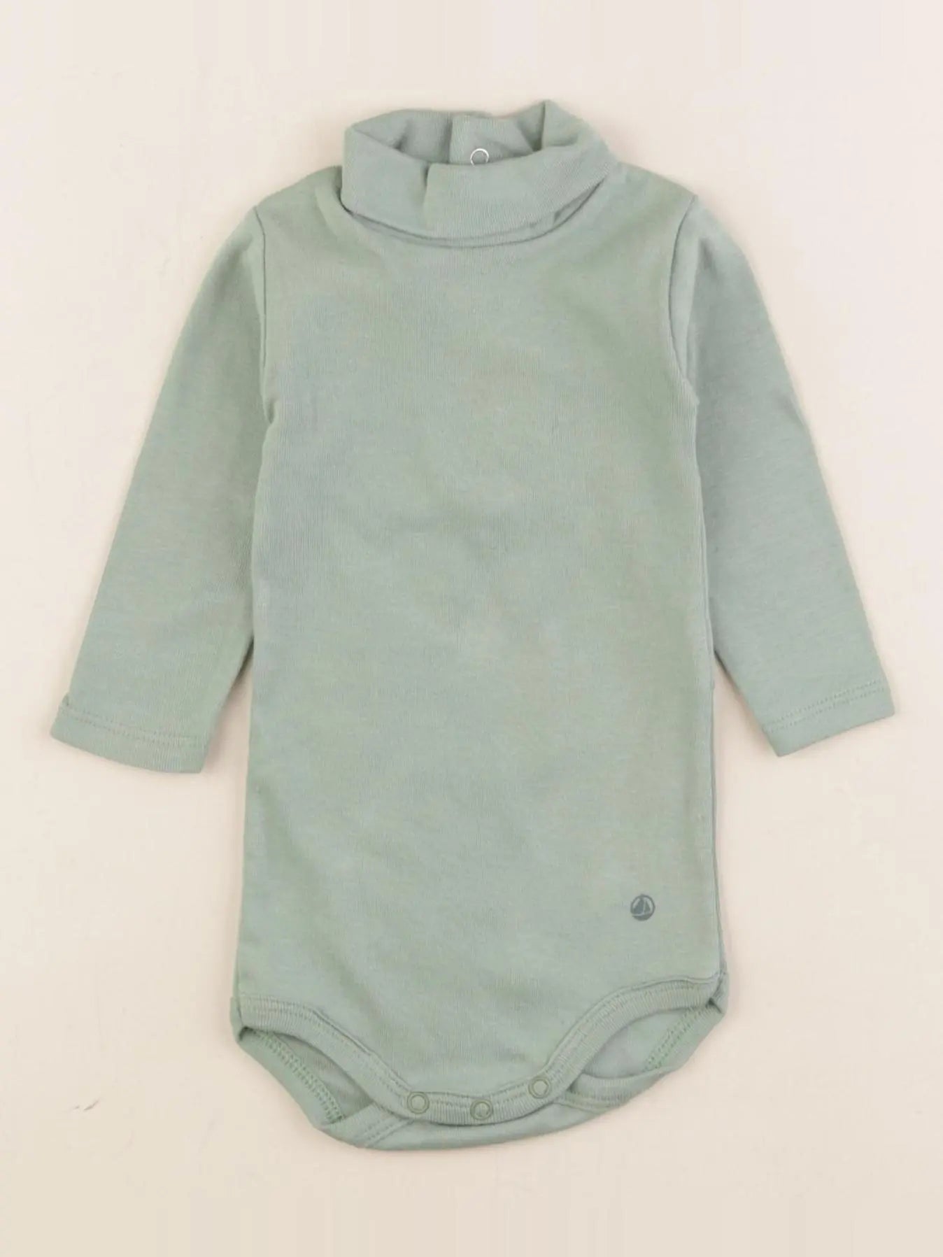 Petit Bateau - body à col vert - 3 mois
