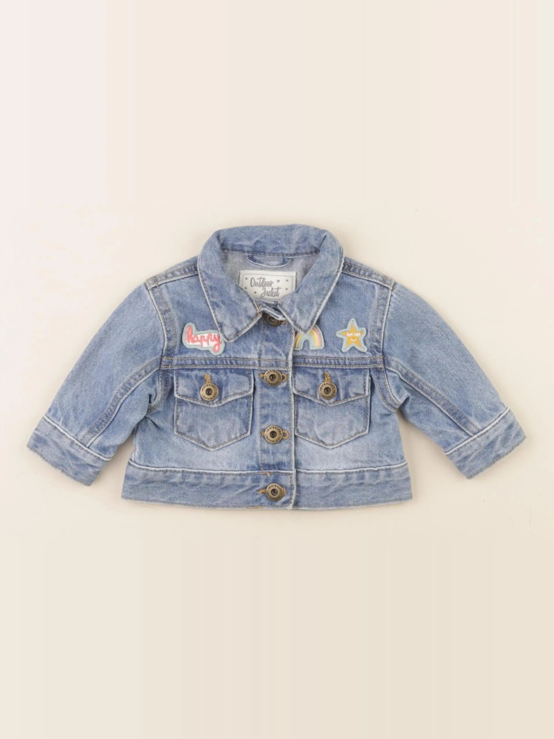 Vertbaudet - veste bleu - 3 mois