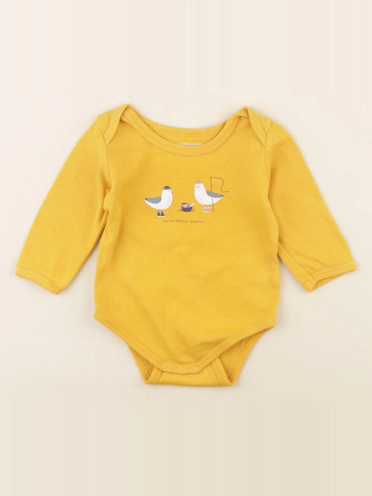 Vertbaudet - body jaune - 6 mois