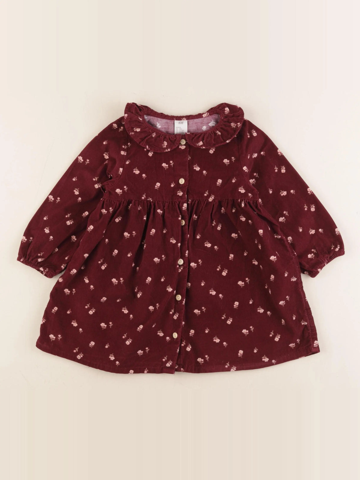 H&M - robe rouge - 12/18 mois