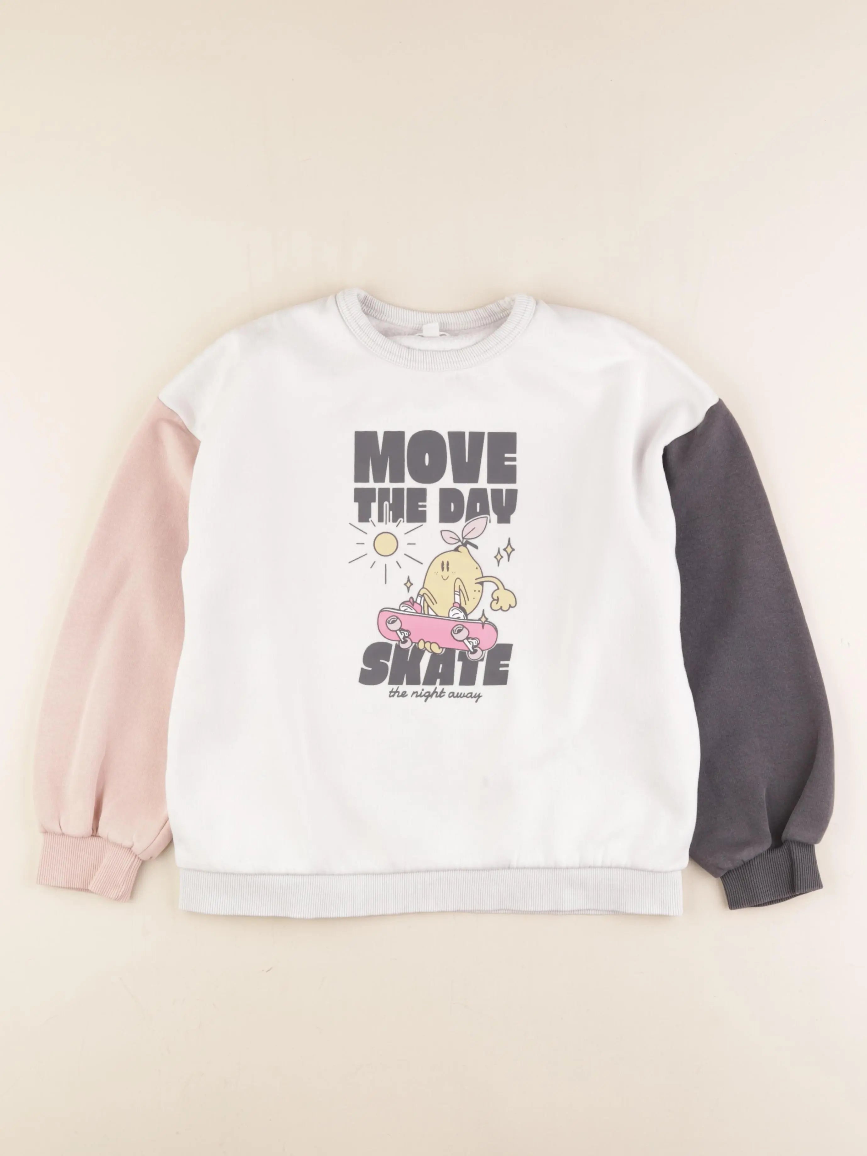 Vertbaudet - sweat blanc - 12 ans