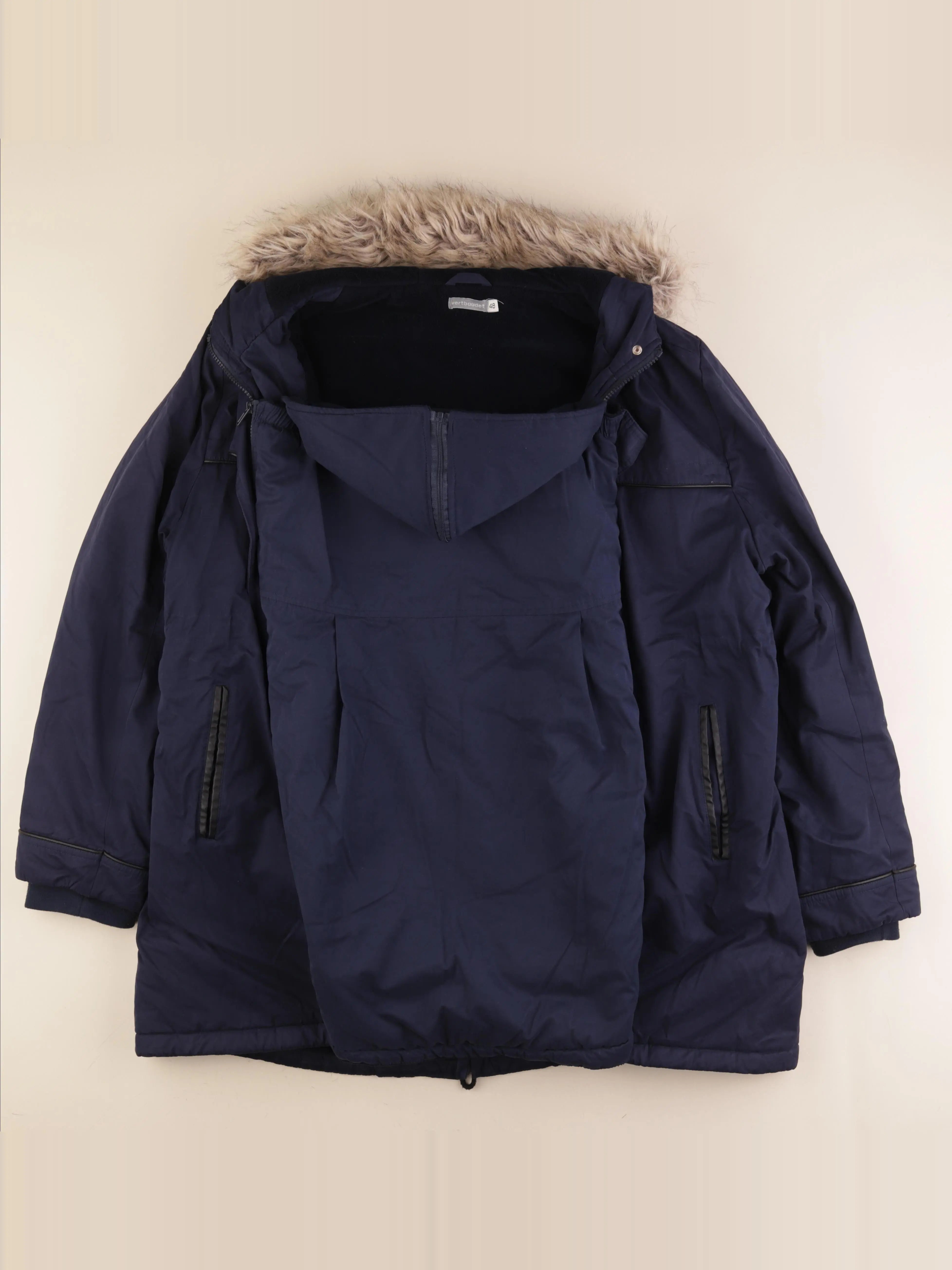 Vertbaudet - manteau allaitement, grossesse bleu - 48