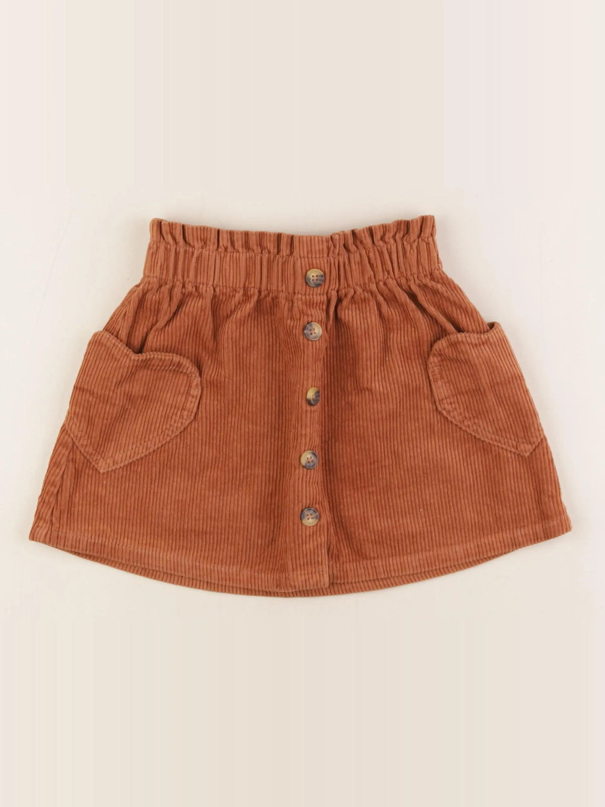 Vertbaudet - jupe marron - 8 ans