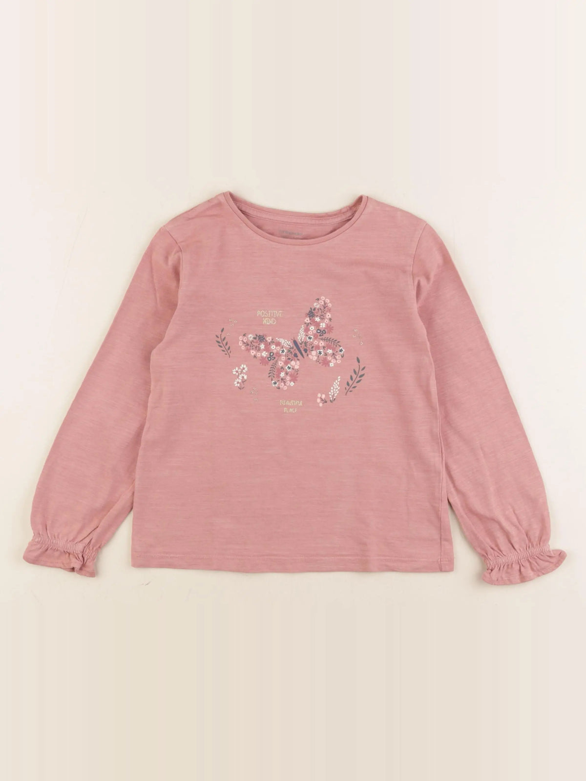 Vertbaudet - tee-shirt rose - 6 ans