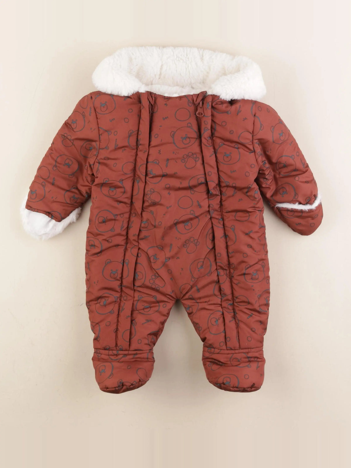 Vertbaudet - combi-pilote marron - 3 mois