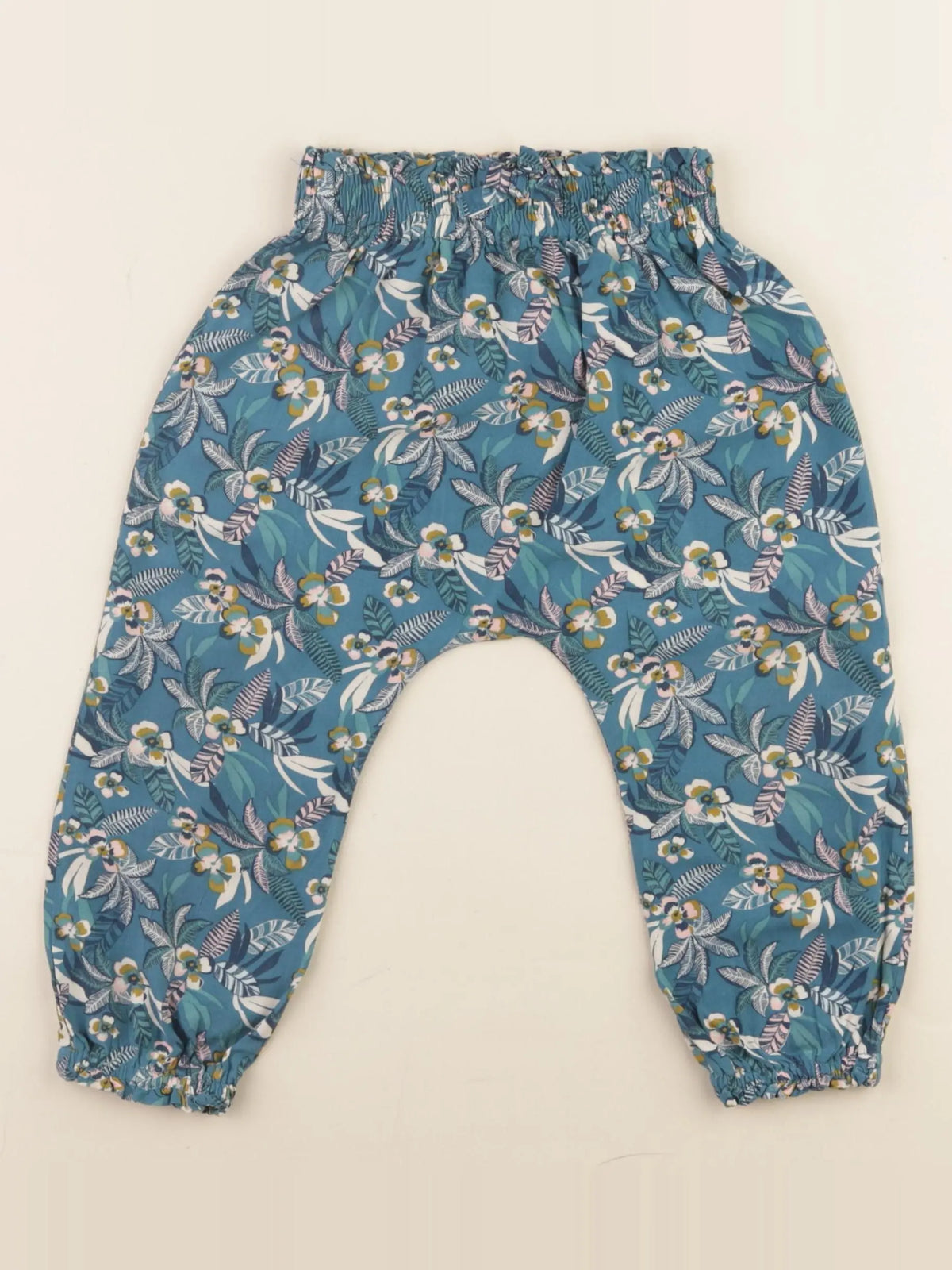 Vertbaudet - pantalon vert - 24 mois