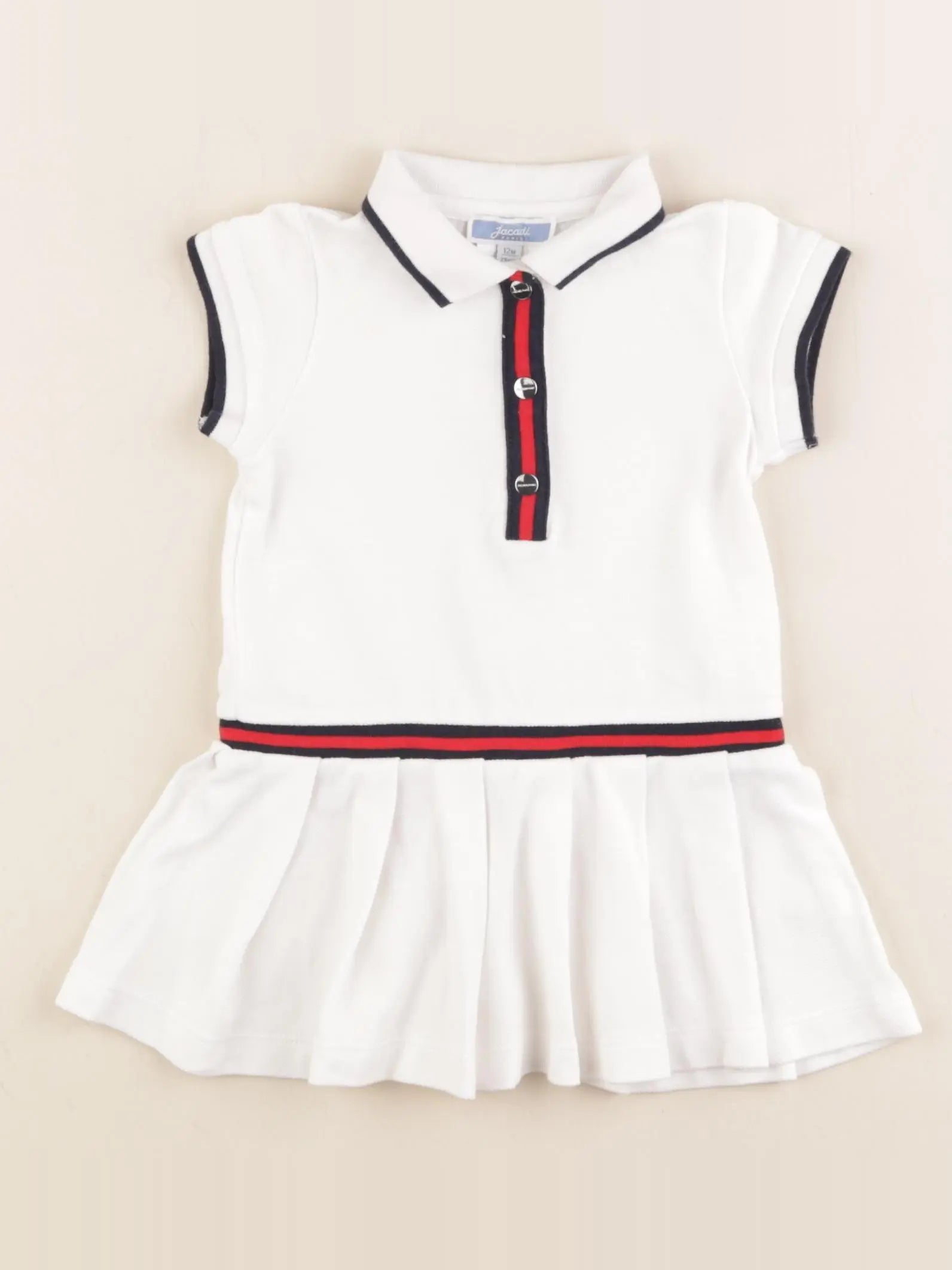 Jacadi - robe blanc - 12 mois