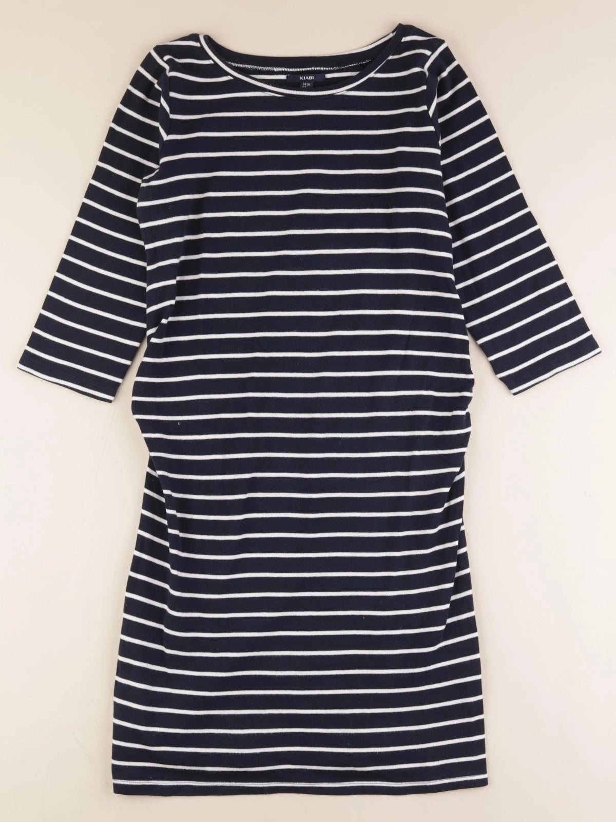 Kiabi - robe grossesse bleu, blanc - 34 à 36