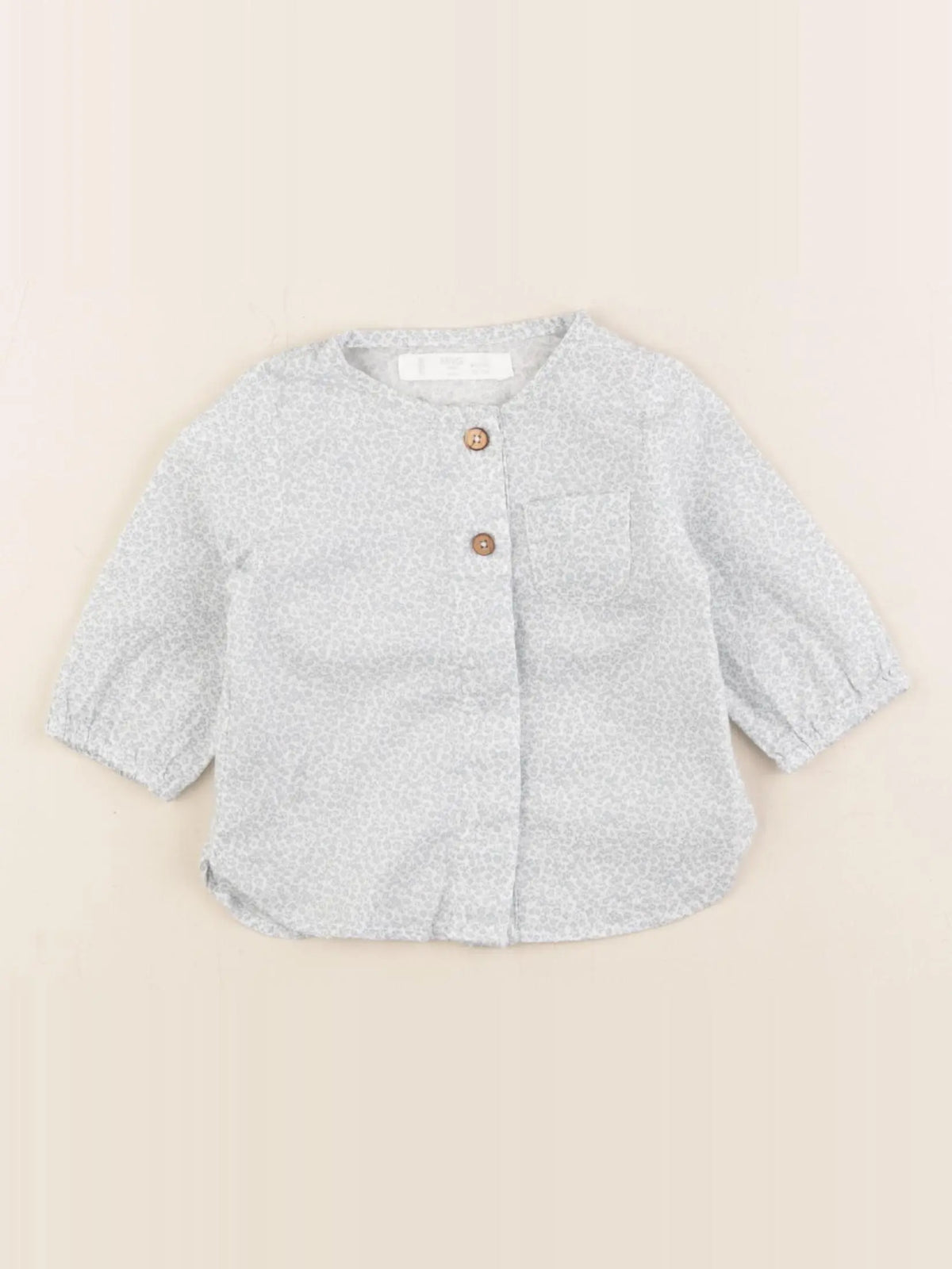 Mango - blouse bleu - 1/3 mois