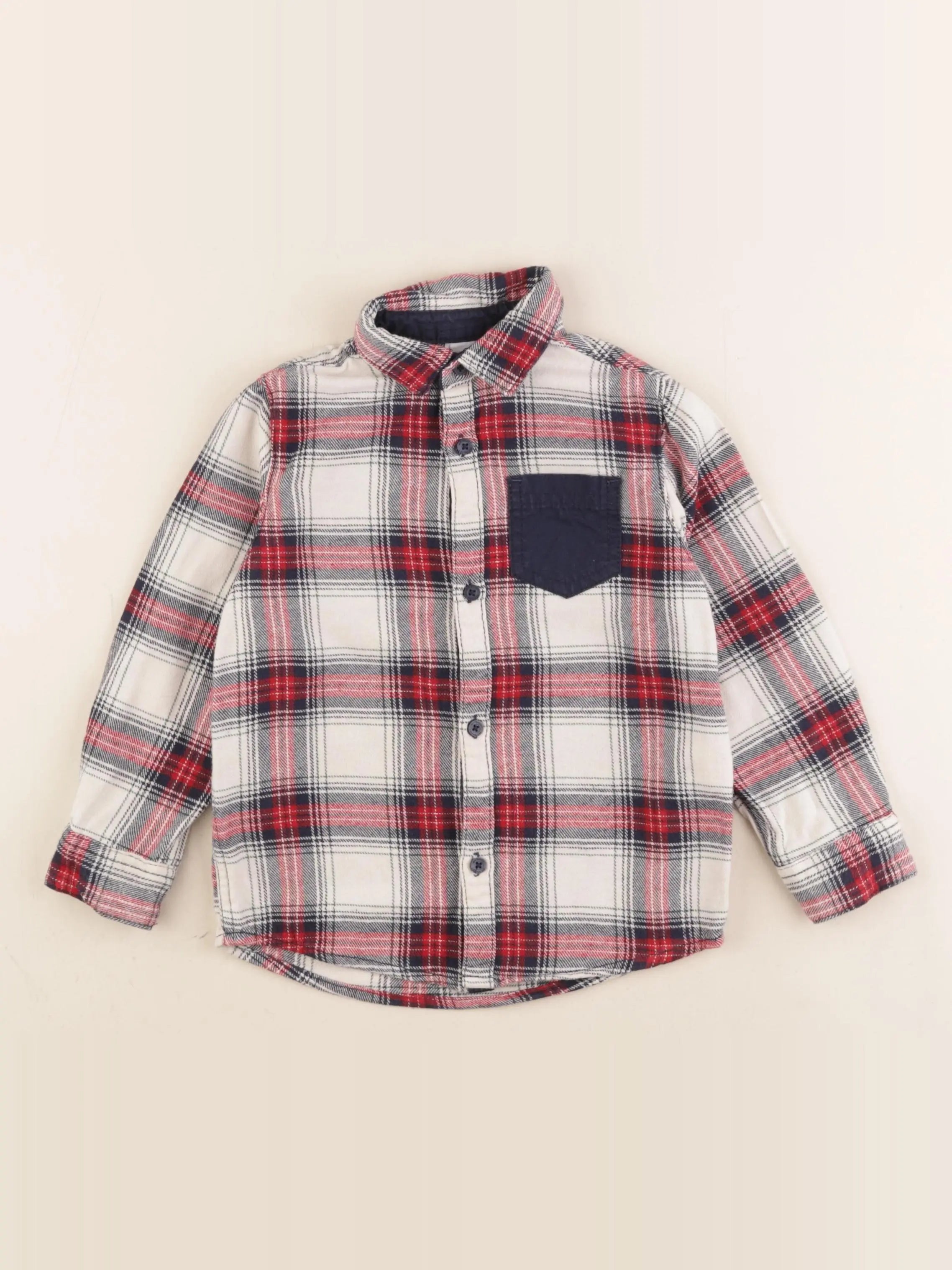 Vertbaudet - chemise multicolore - 5 ans