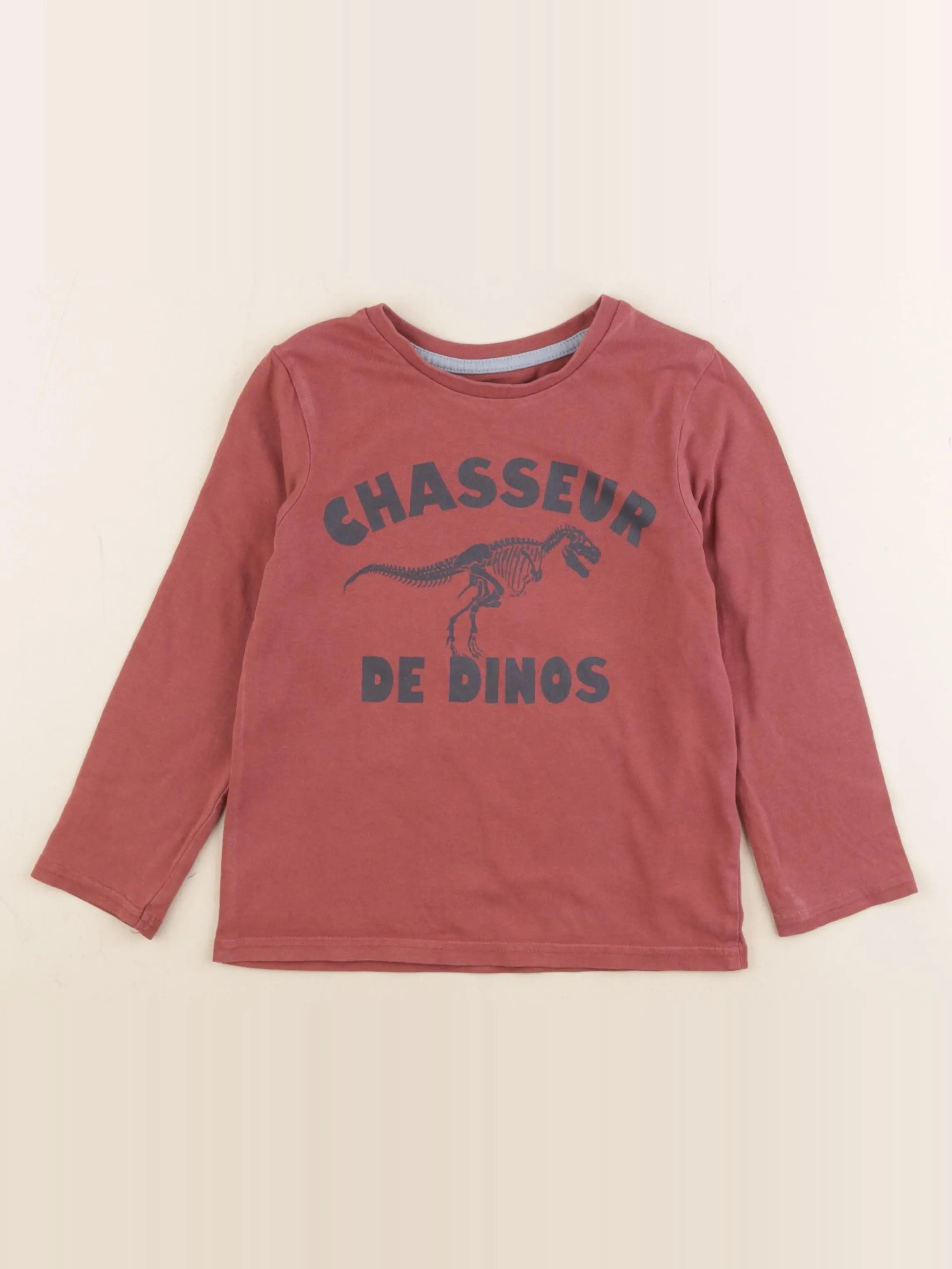 Vertbaudet - tee-shirt rouge - 5 ans