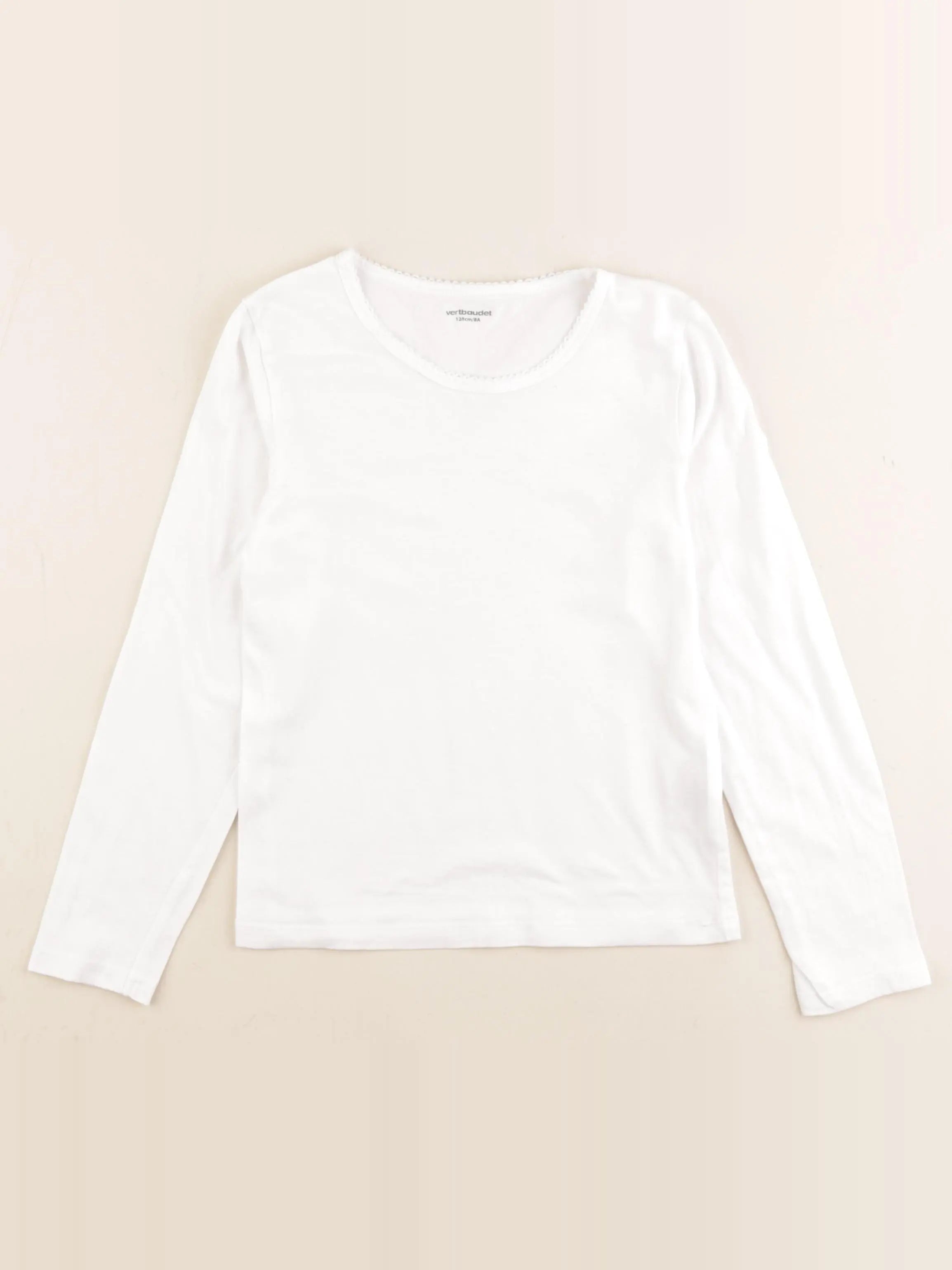 Vertbaudet - maillot de corps blanc - 8 ans