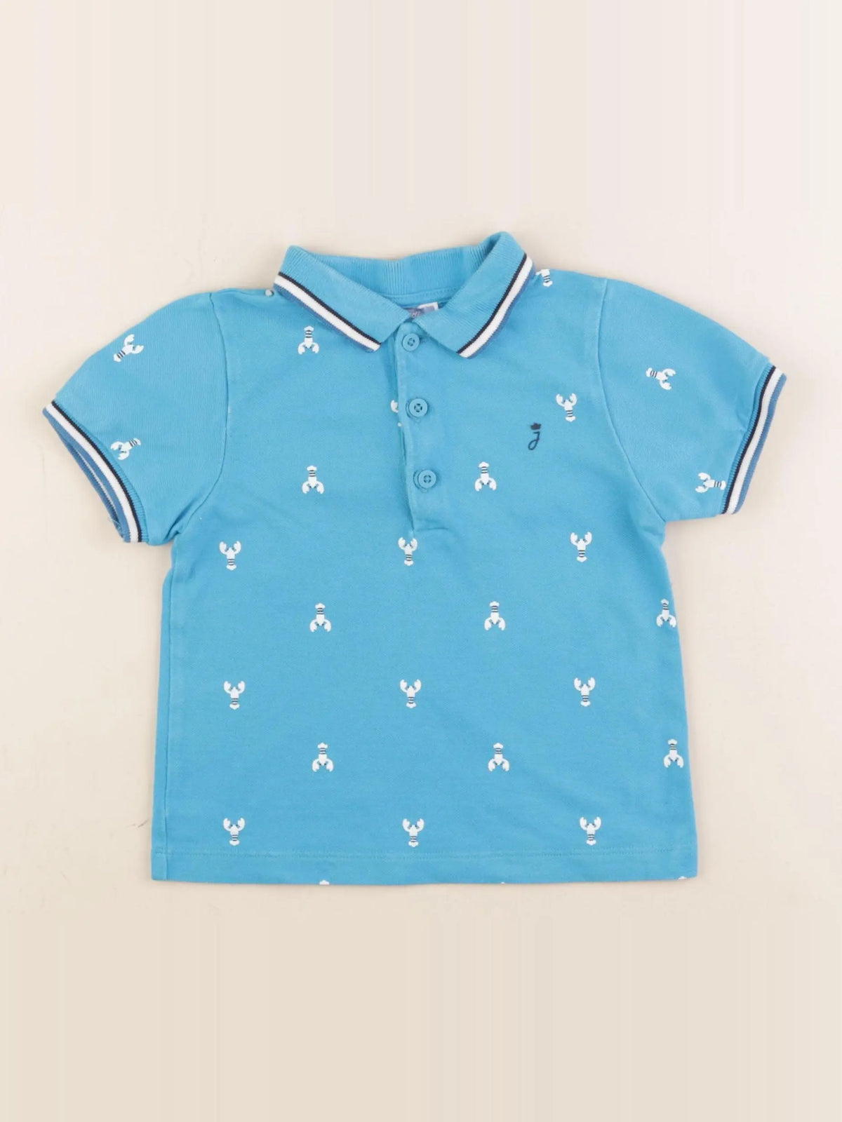Jacadi - polo bleu - 36 mois