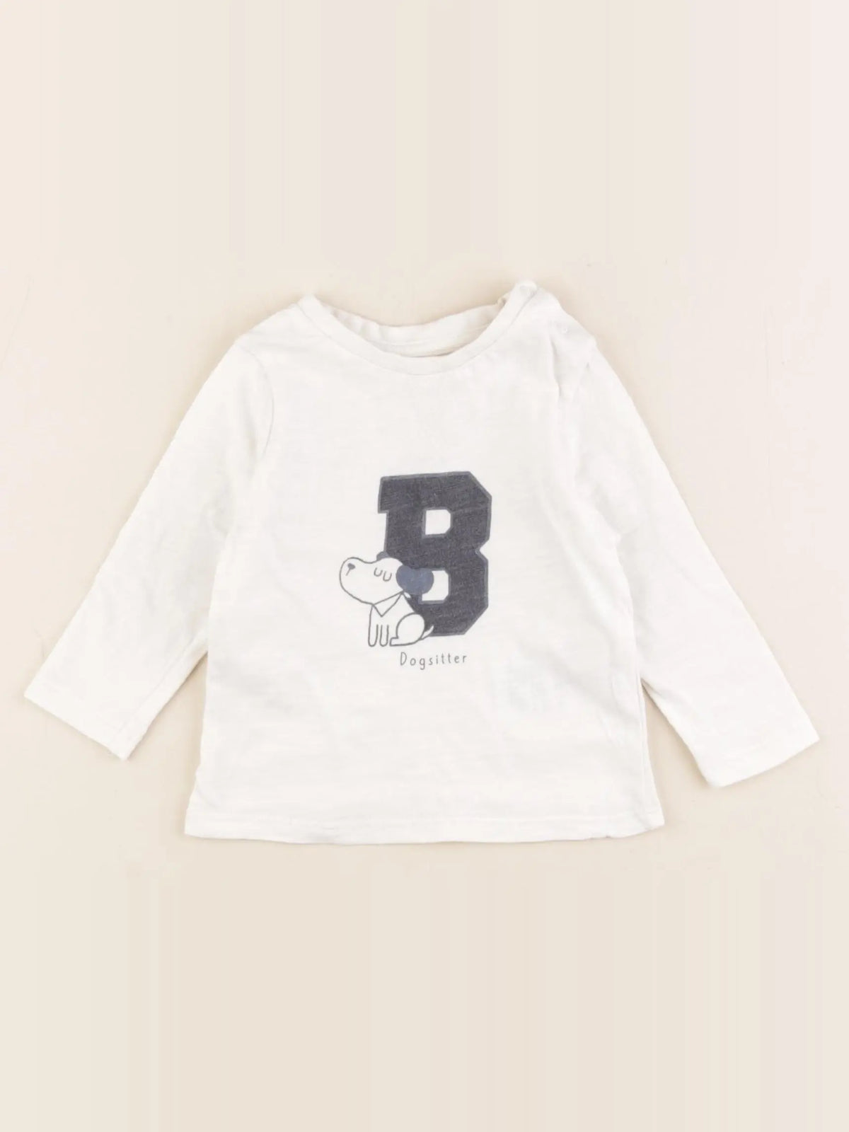 Vertbaudet - tee-shirt blanc - 6 mois
