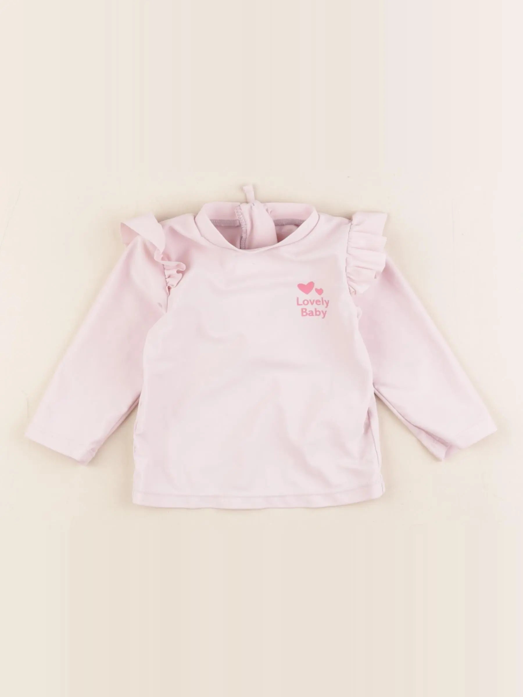 Vertbaudet - tee-shirt de bain rose - 3/6 mois
