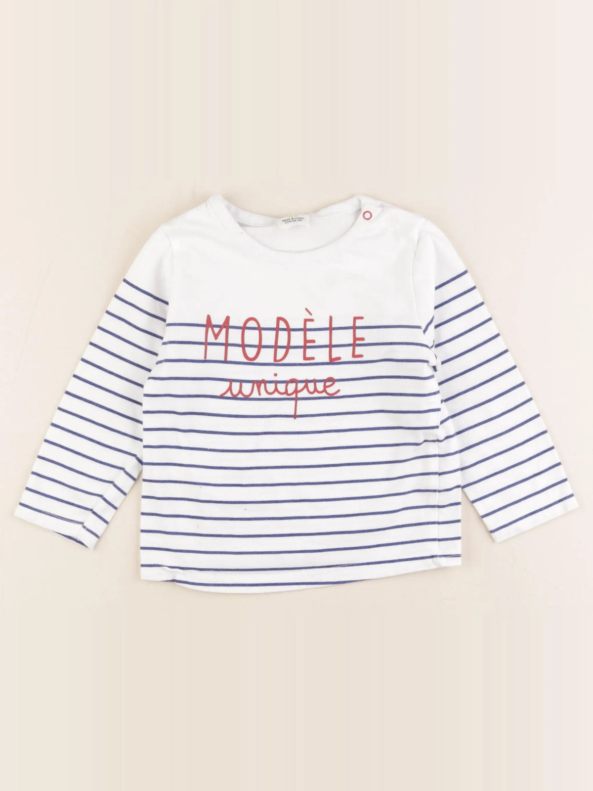 Tape à l'oeil - tee-shirt bleu - 24 mois