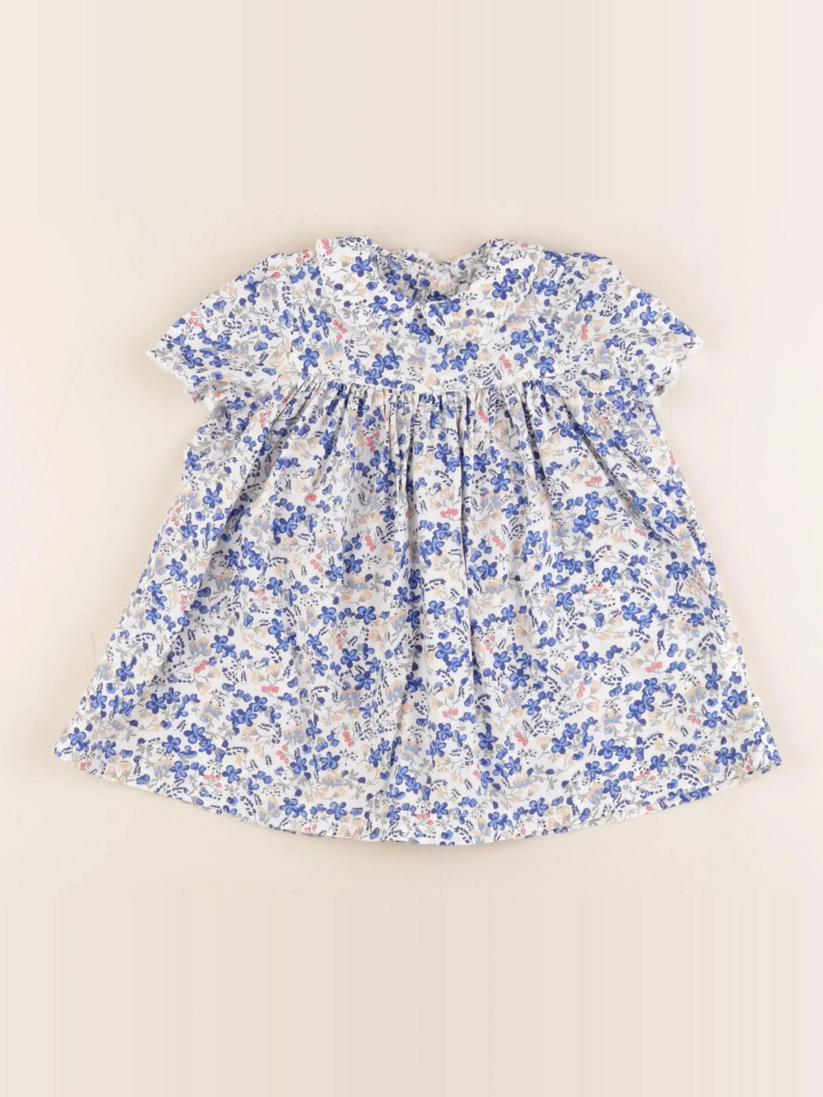 Cadet Rousselle - robe bleu - 6 mois