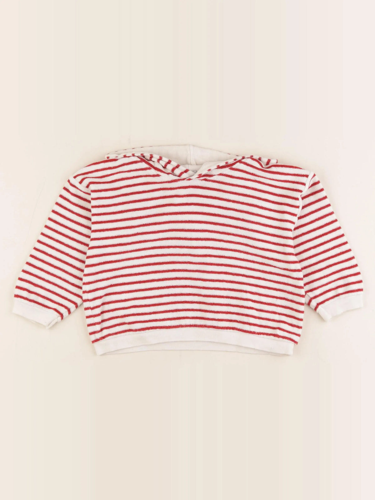 Petit Bateau - sweat rouge - 24 mois