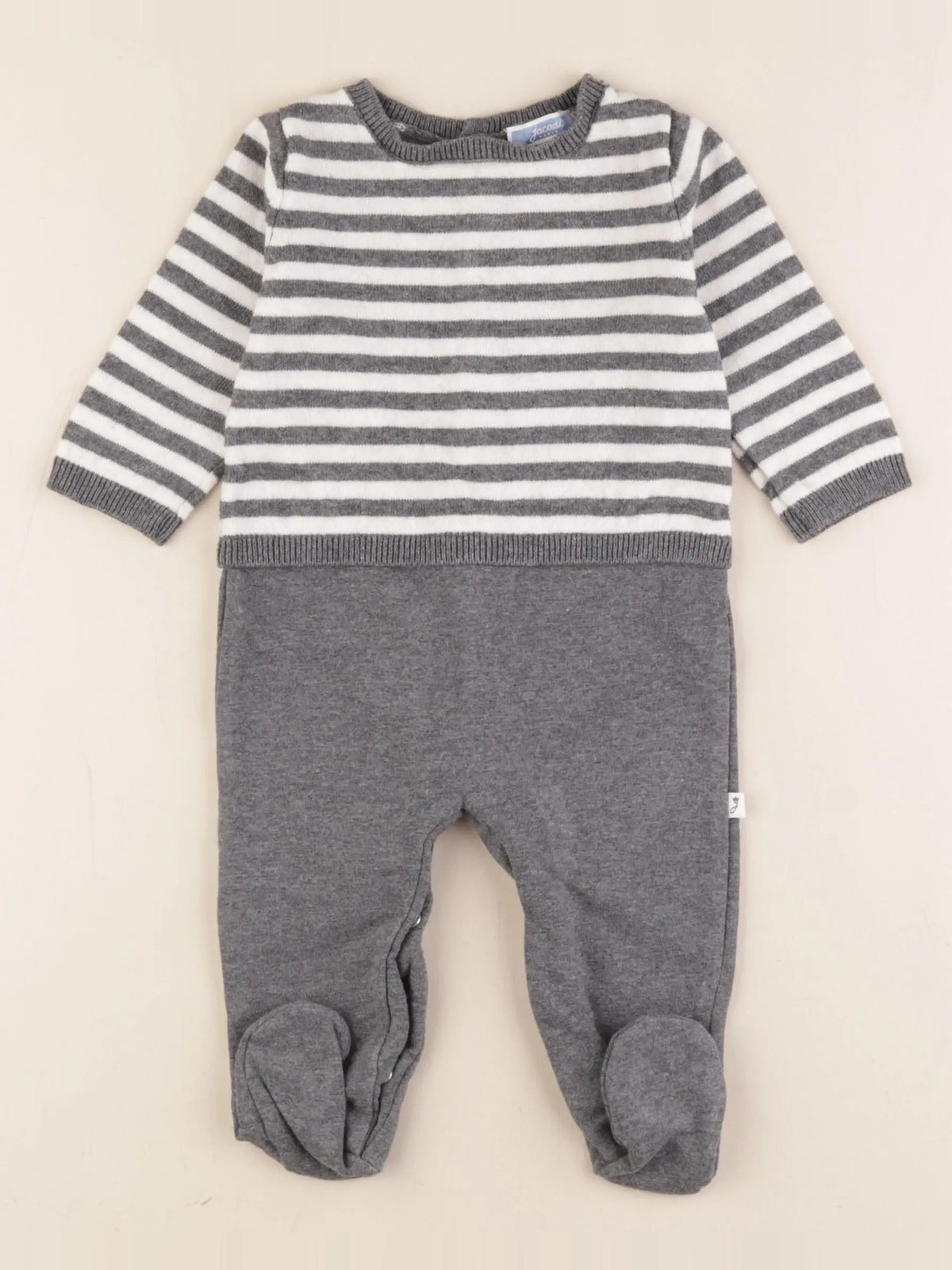 Jacadi - combinaison gris - 6 mois