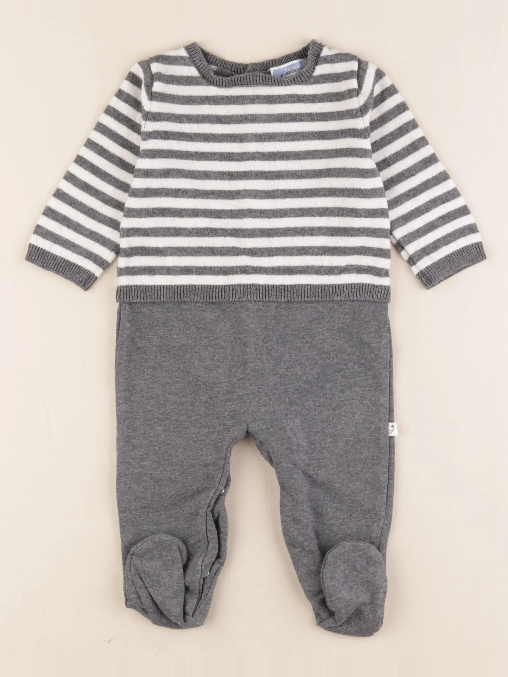 Jacadi - combinaison gris - 6 mois